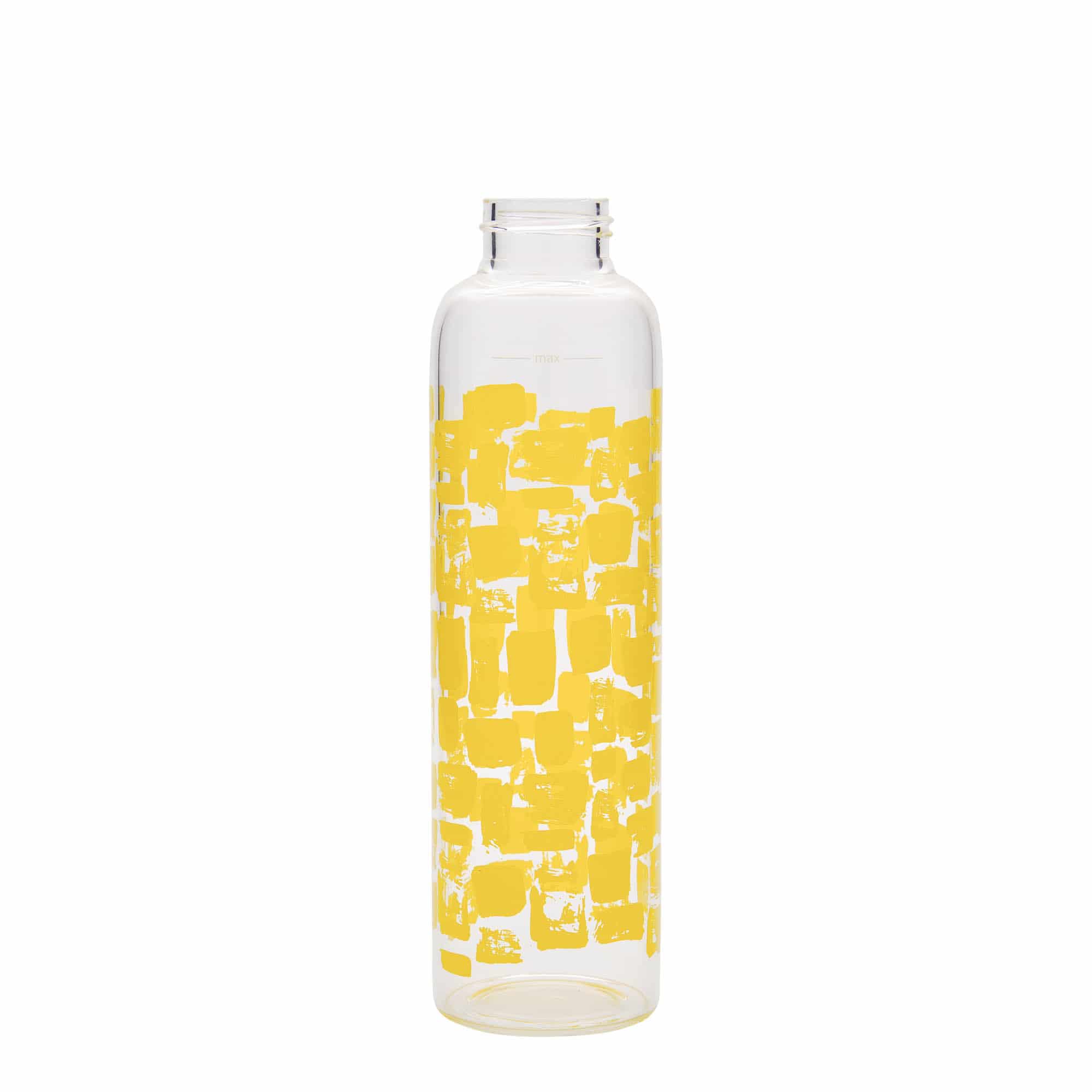 500 ml steklenica za pitje 'Perseus - rumeni pravokotniki', odprtina: navojni pokrovček 500 ml steklenica za pitje 'Perseus - rumeni pravokotniki', odprtina: navojni pokrovček