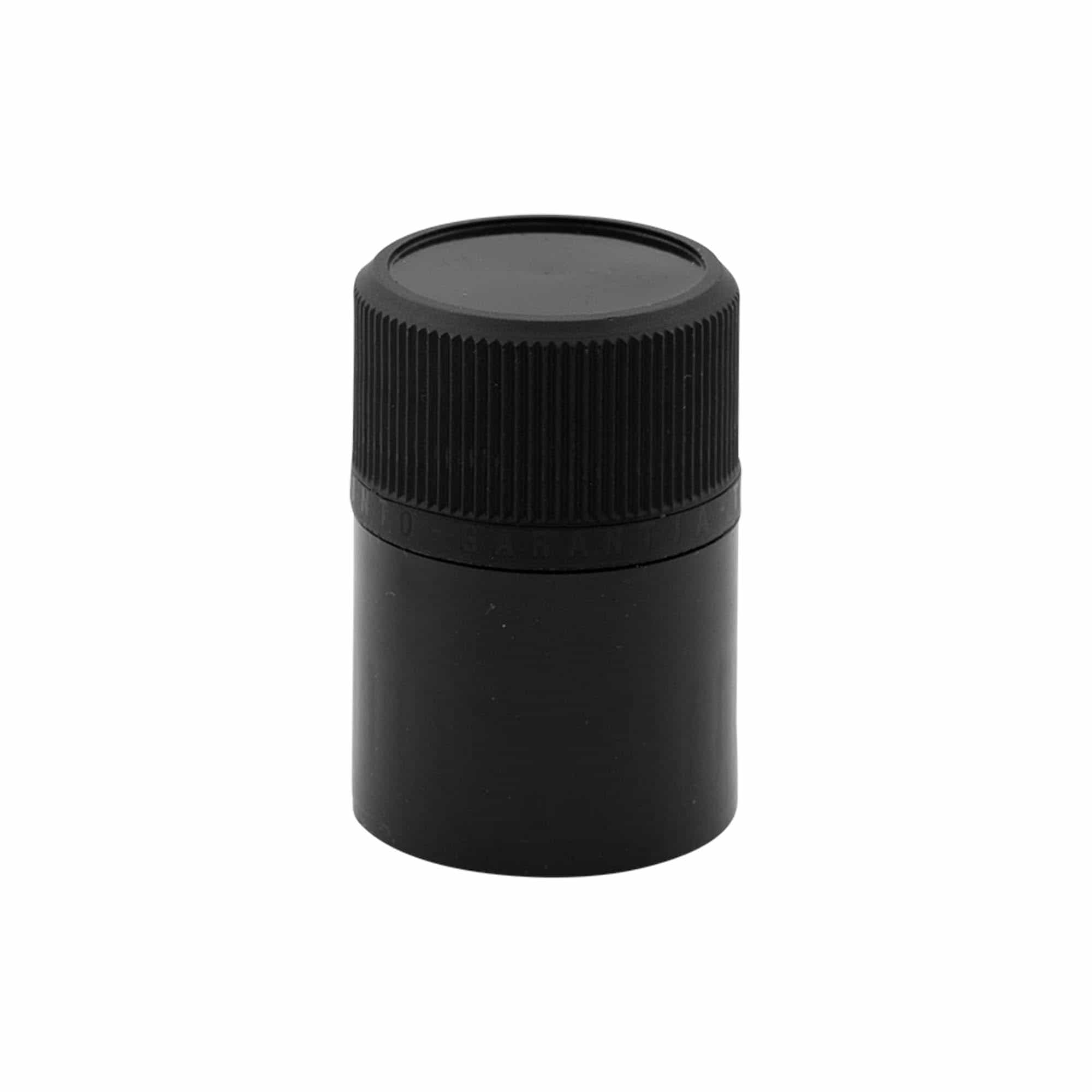 DOP-originalni zatesnitev z izlivalnikom, PE-plastika, črna