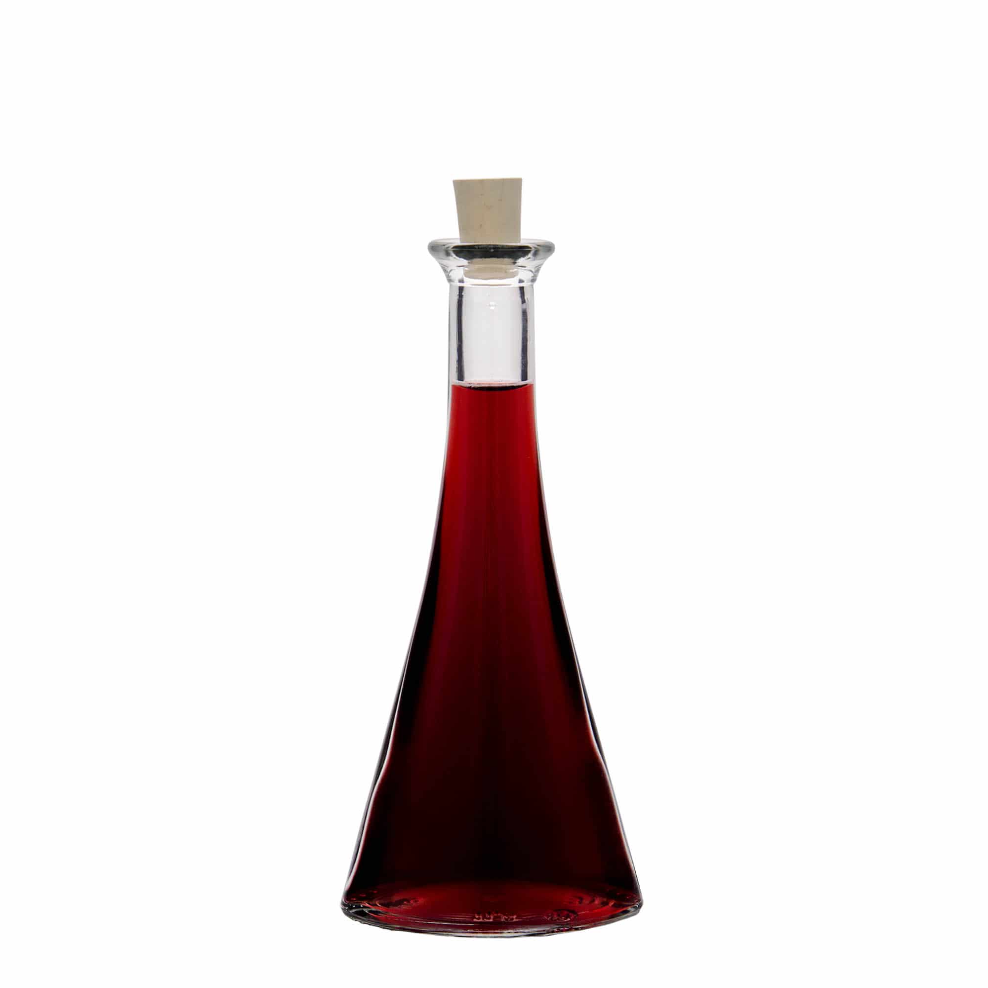100 ml steklena steklenica »Veronica«, polokrogla, ustje: pluta