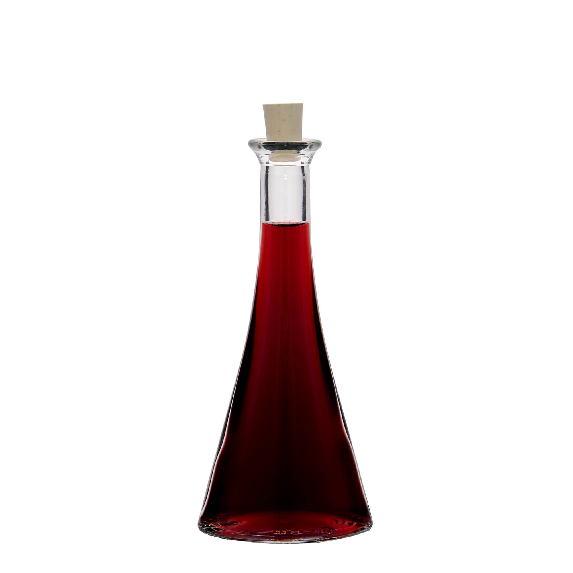 100 ml steklena steklenica 'Veronica', polkrožna, odprtina: pluta