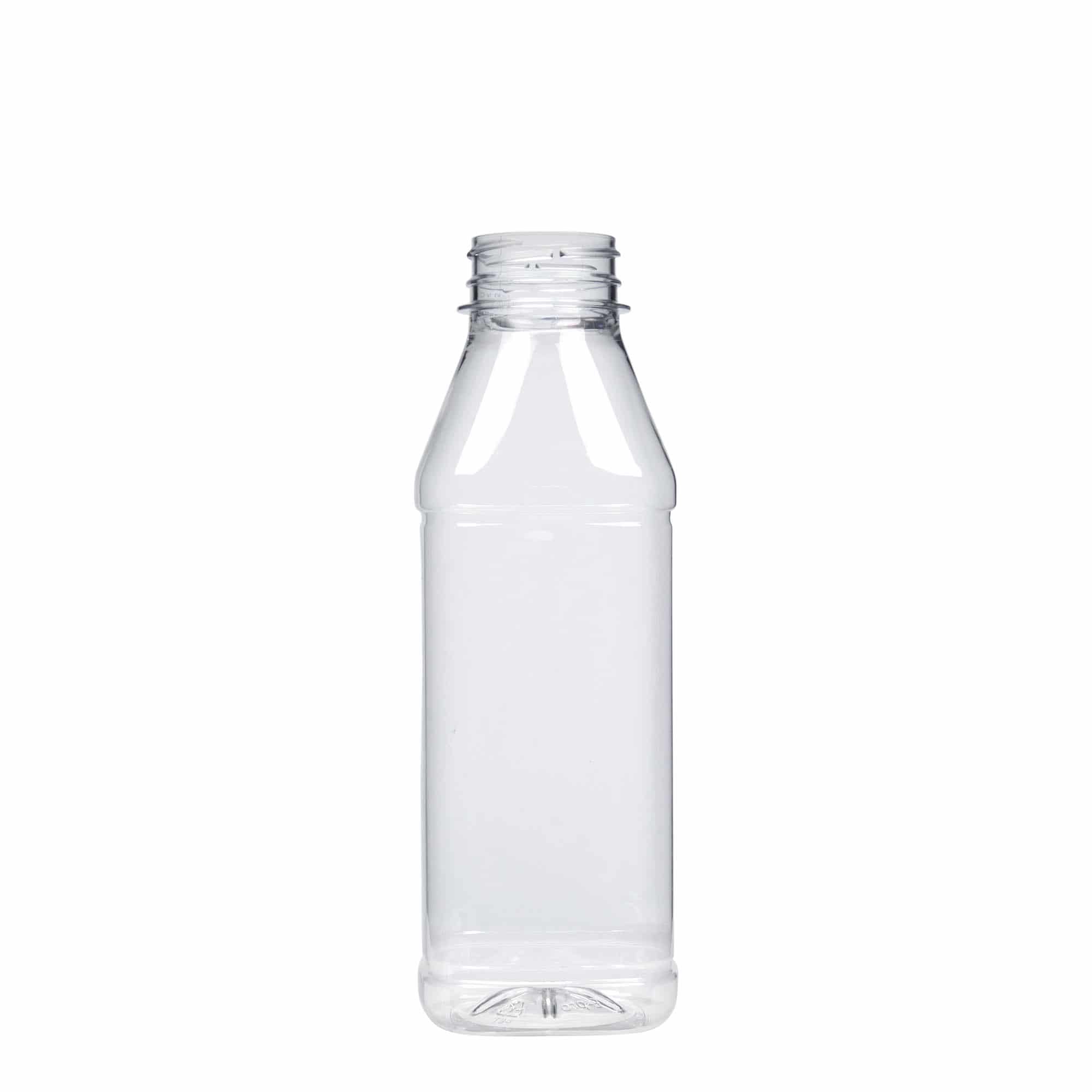 500 ml steklenica iz PET plastike »Milk and Juice Carré«, kvadratna, plastika, ustje: 38 mm 500 ml steklenica iz PET plastike »Milk and Juice Carré«, kvadratna, plastika, ustje: 38 mm