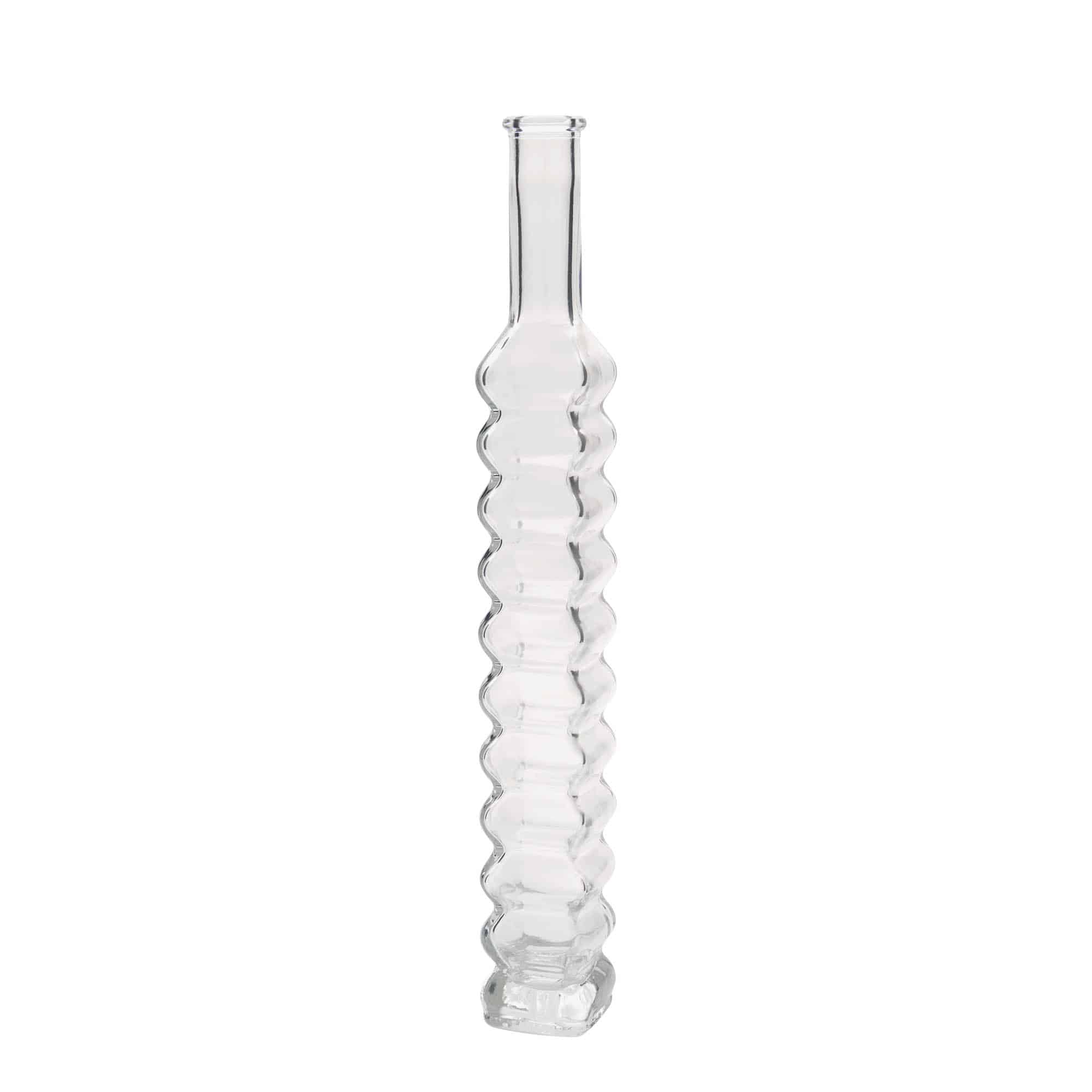 200 ml steklena steklenica »Roma«, kvadratna, ustje: pluta
