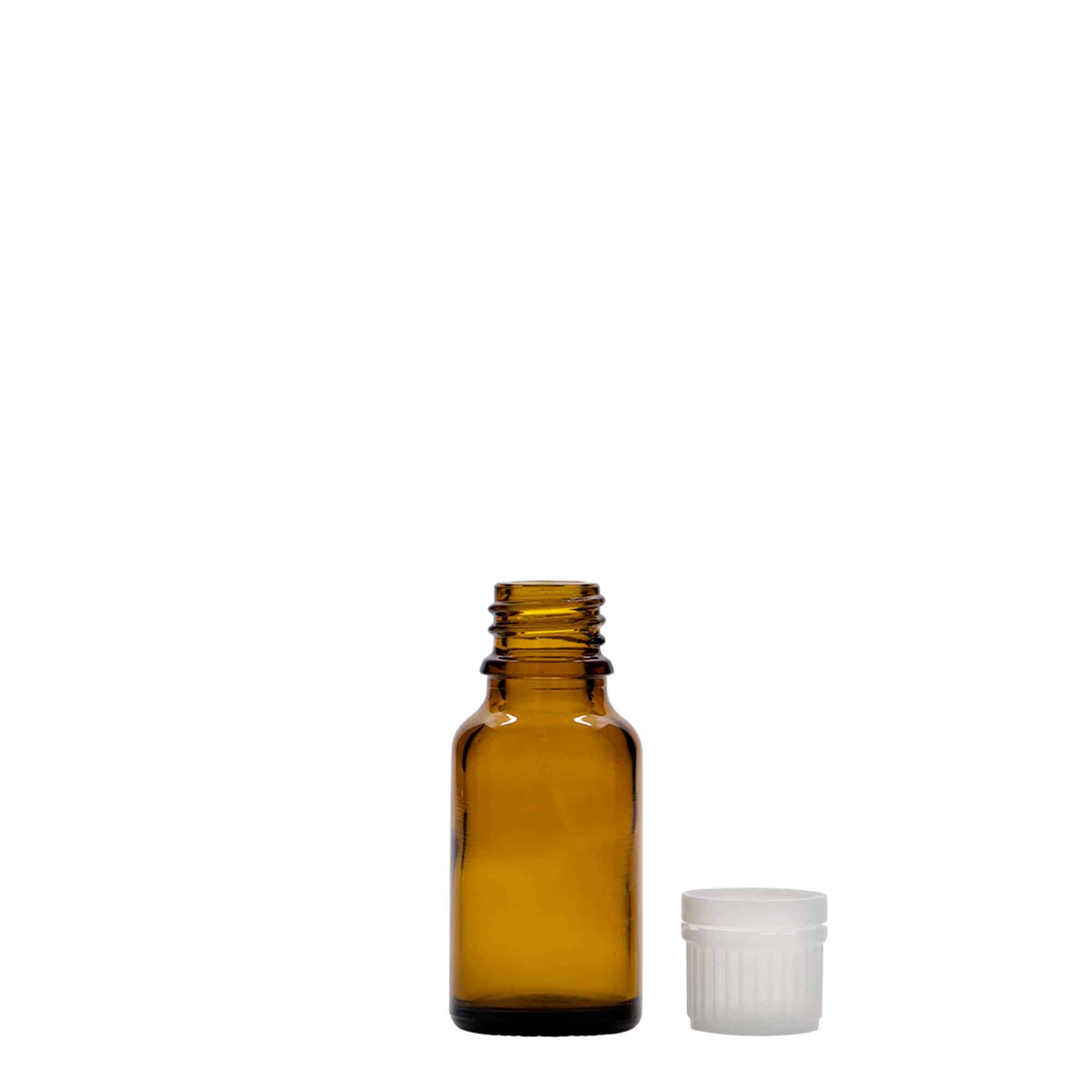 15 ml medicinska steklenička, steklo, rjava, odprtina: DIN 18