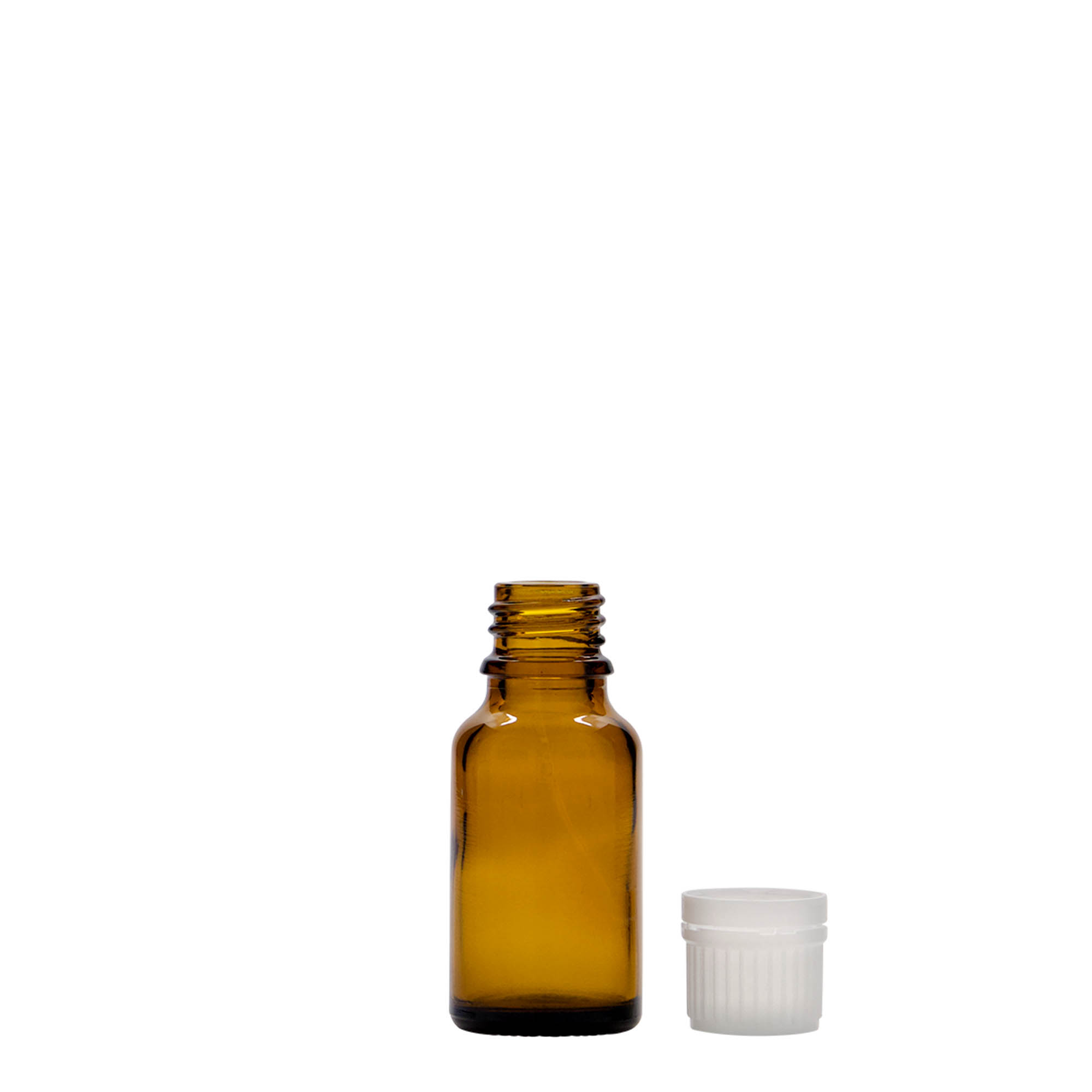 15 ml medicinska steklenička, steklo, rjava, odprtina: DIN 18