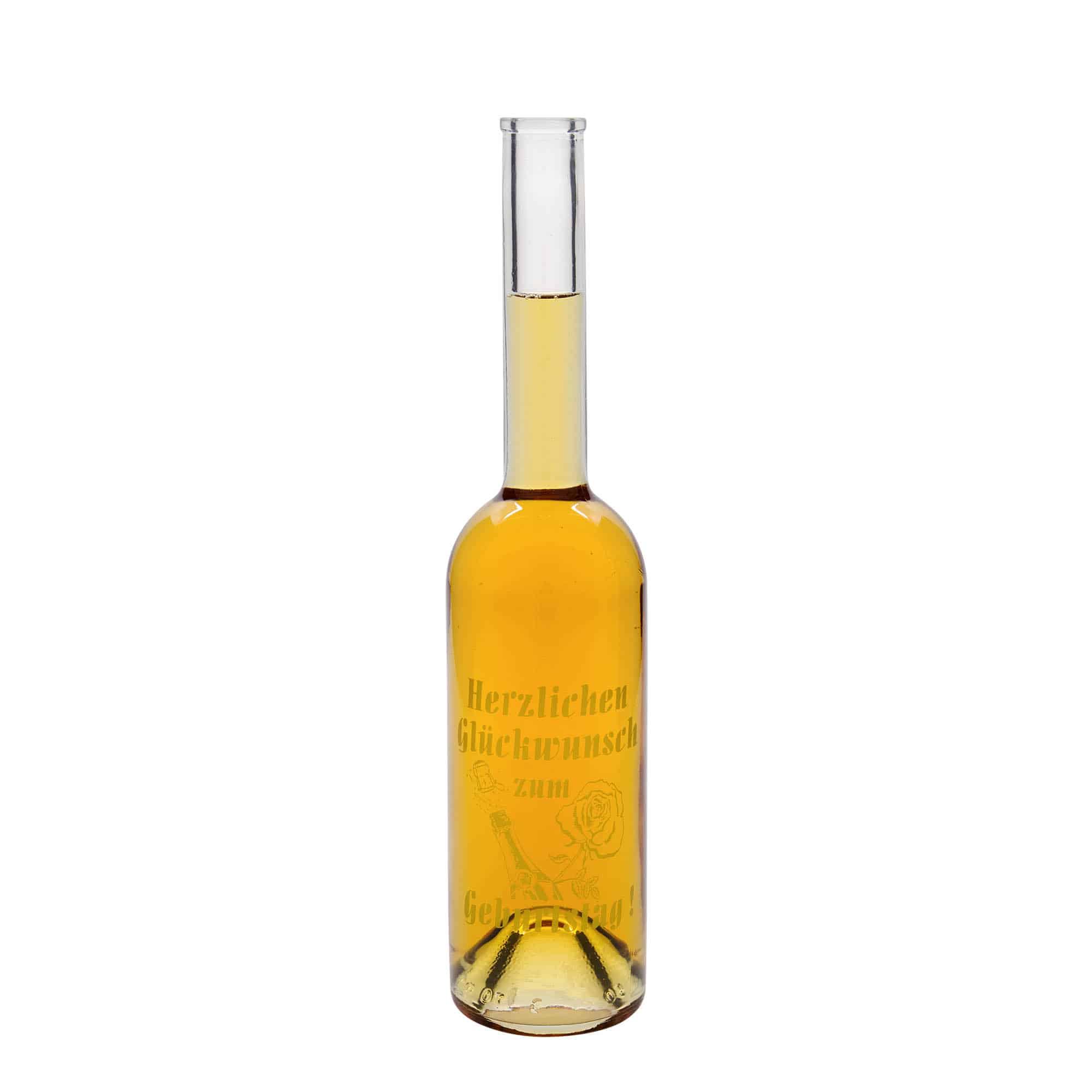 500 ml steklena steklenica »Opera«, motiv: rojstnodnevna steklenica, ustje: pluta