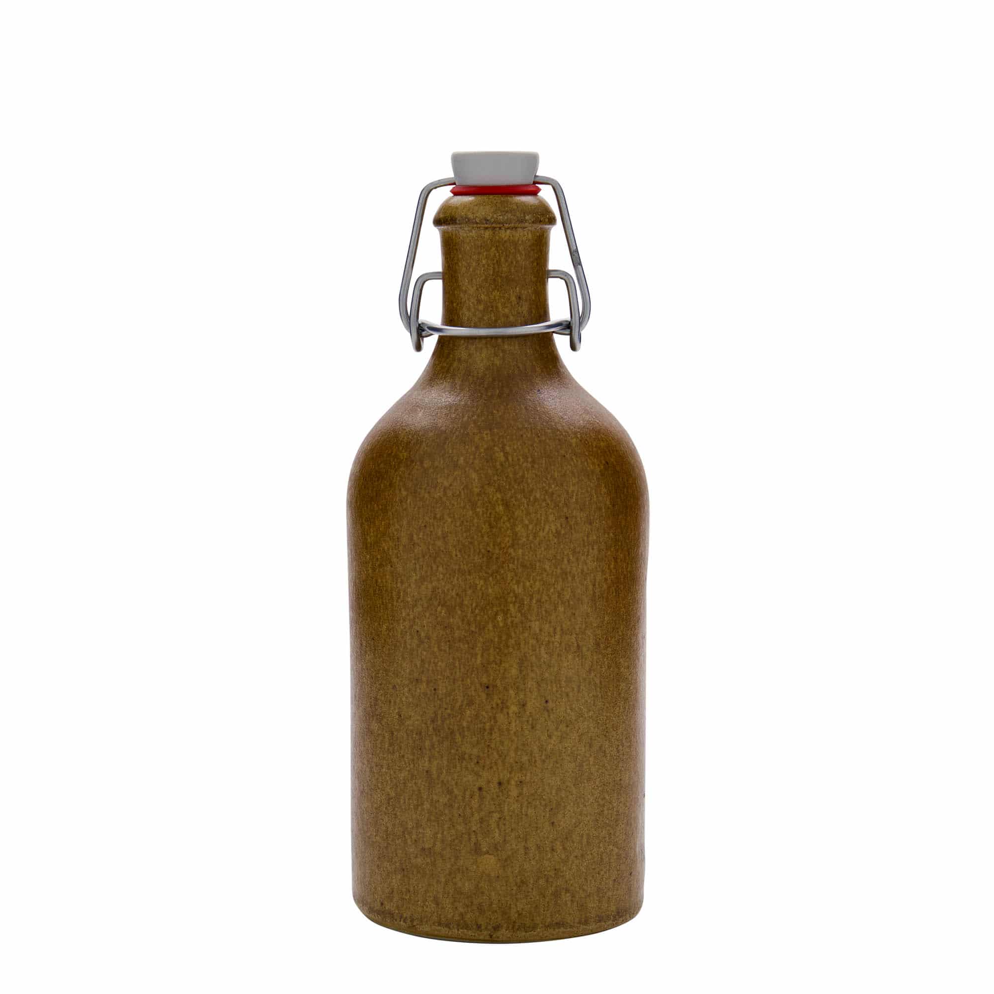 500 ml lončeni vrč, lončevina, rjavo-kristalna, motiv: zamašek s tesnilom