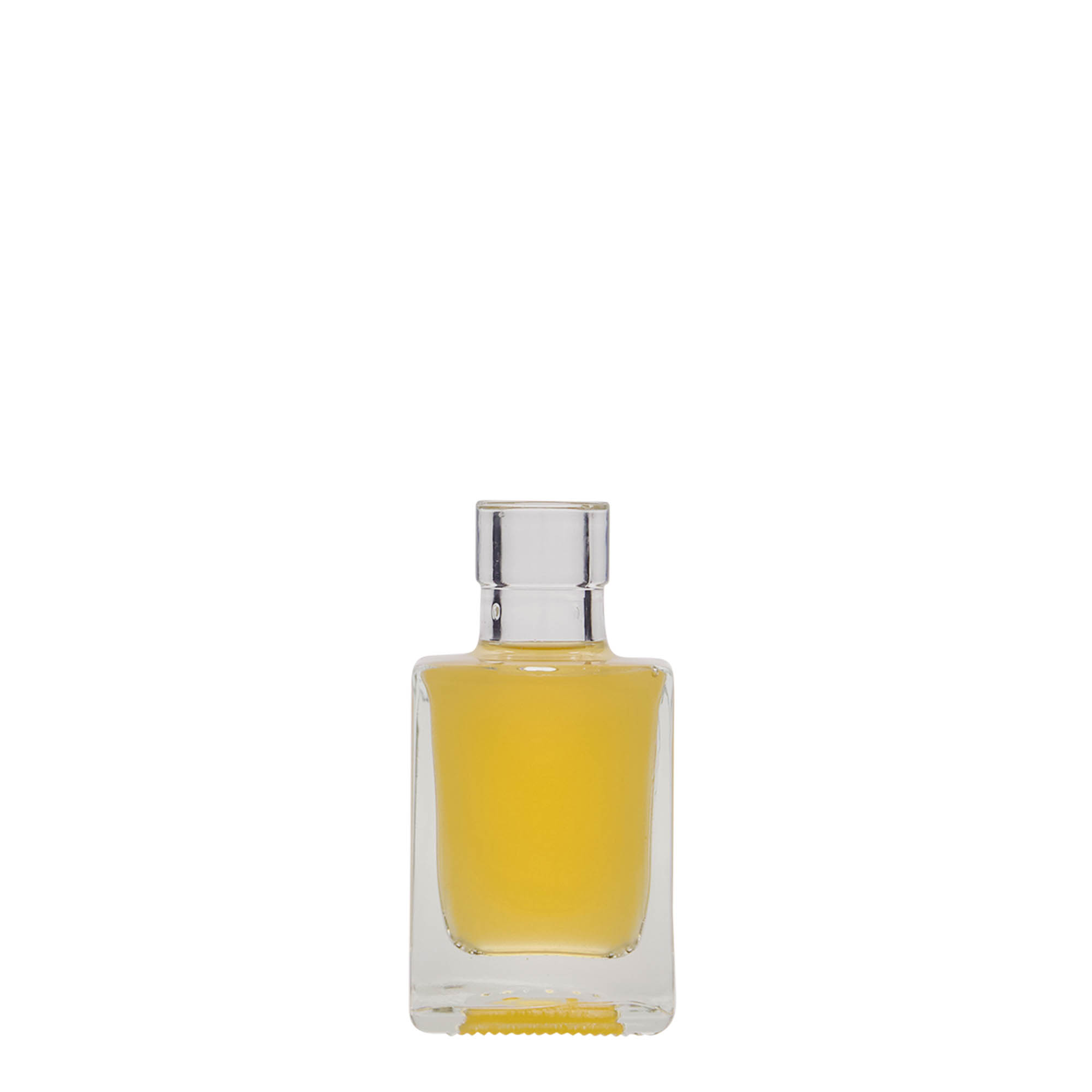 50 ml steklenička 'Cube', kvadratna, odprtina: pluta