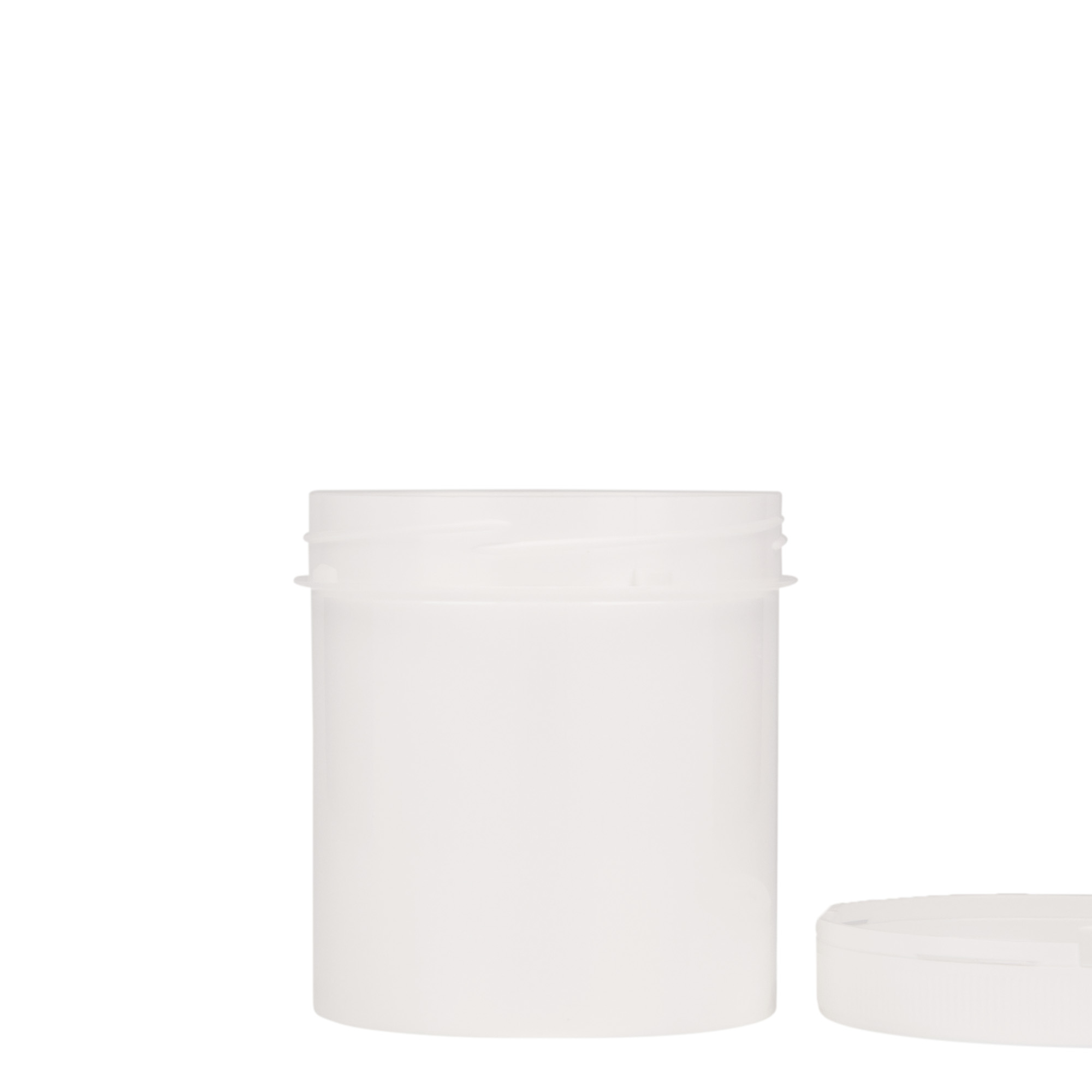 250 ml plastična posoda 'Securilock', PP, bela, odprtina: navojni pokrov
