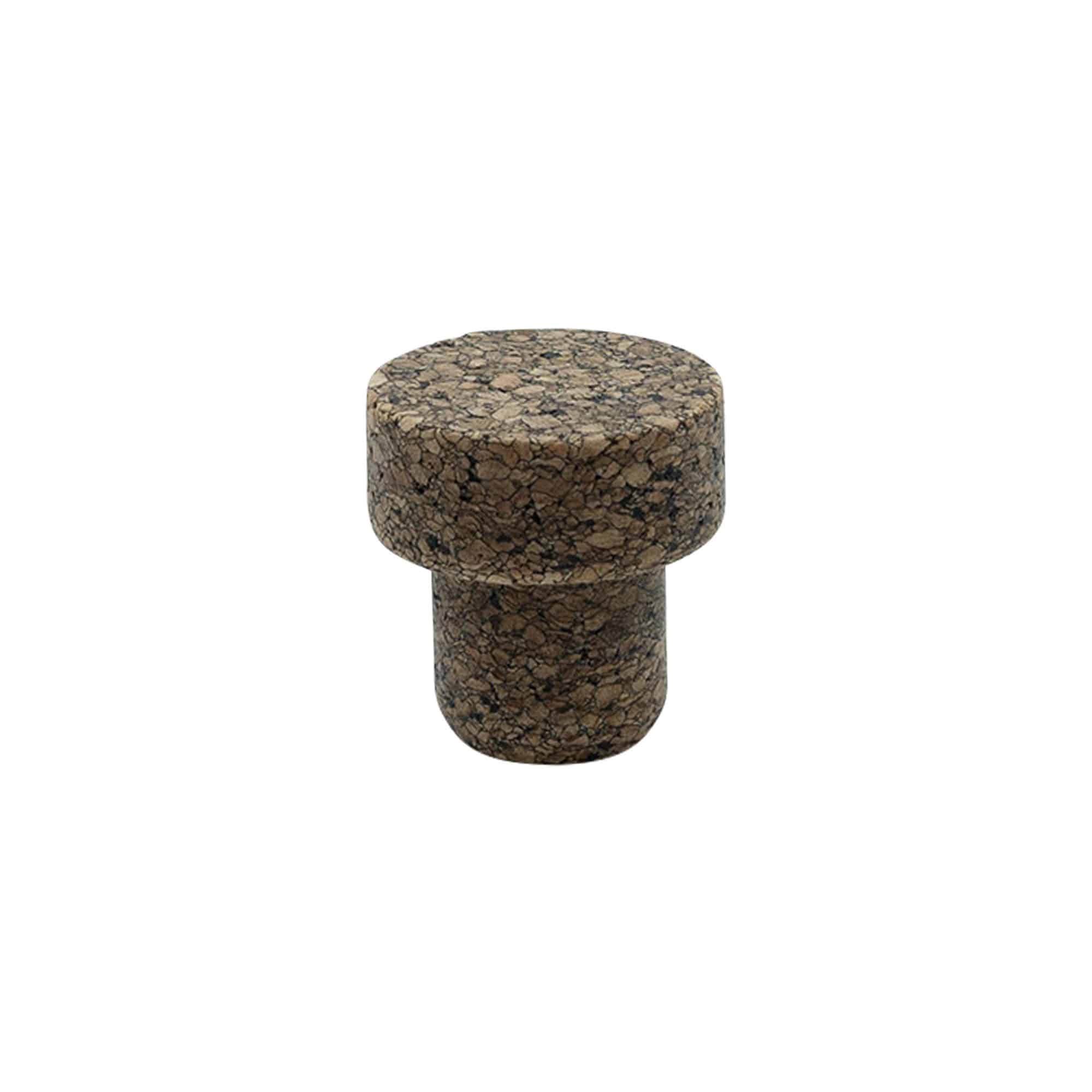 Plutovinasti zamašek z robom 'Sharp' 22,5 mm, Corkcoal, za ustje: pluta Plutovinasti zamašek z robom 'Sharp' 22,5 mm, Corkcoal, za ustje: pluta