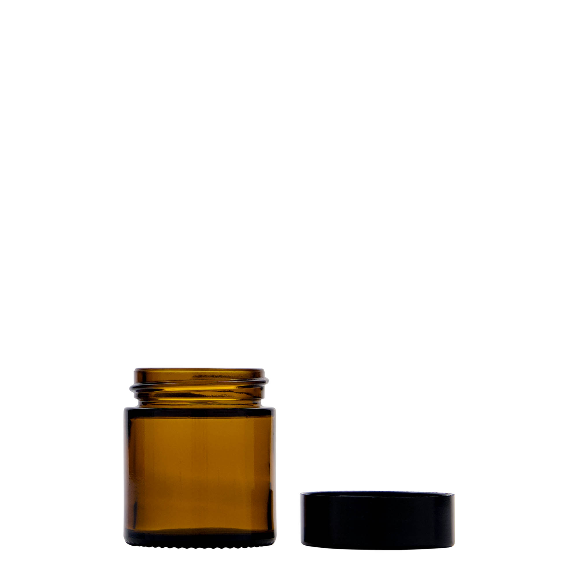 30 ml lonček 'Brown Line', steklo, rjavo, odprtina: navojni pokrov