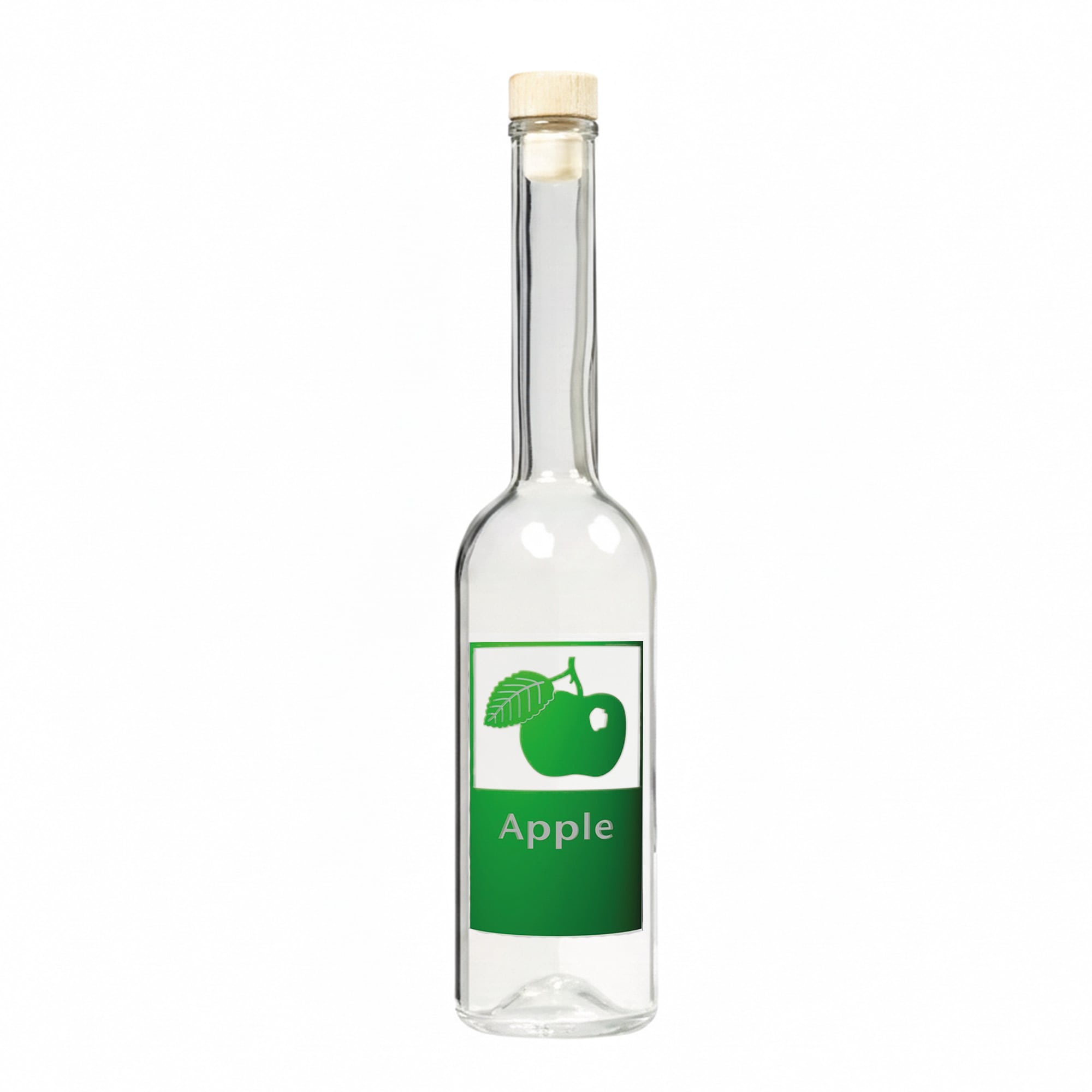 500 ml steklenica 'Opera', motiv: jabolko, odprtina: plutovina