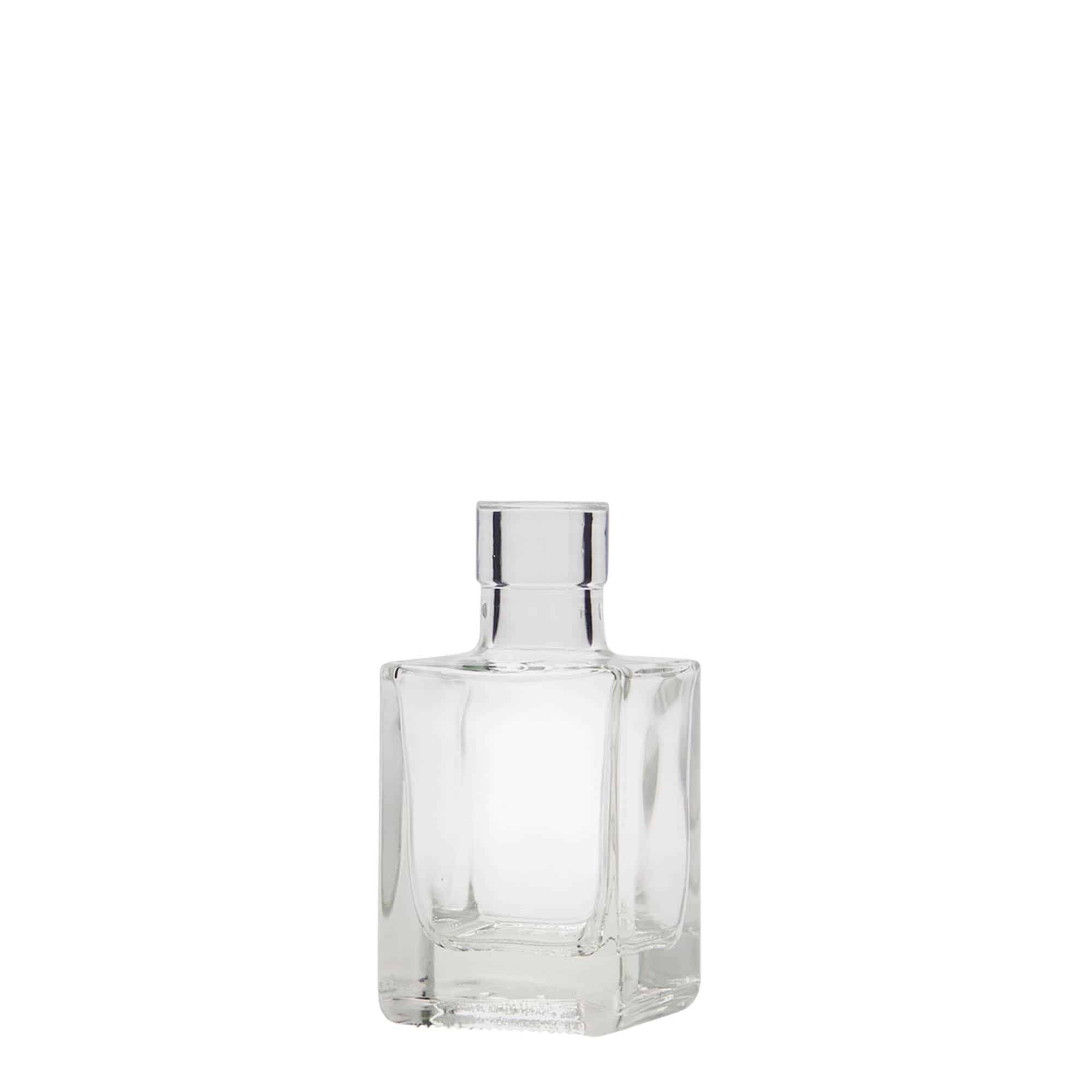 50 ml steklenička 'Cube', kvadratna, odprtina: pluta 50 ml steklenička 'Cube', kvadratna, odprtina: pluta