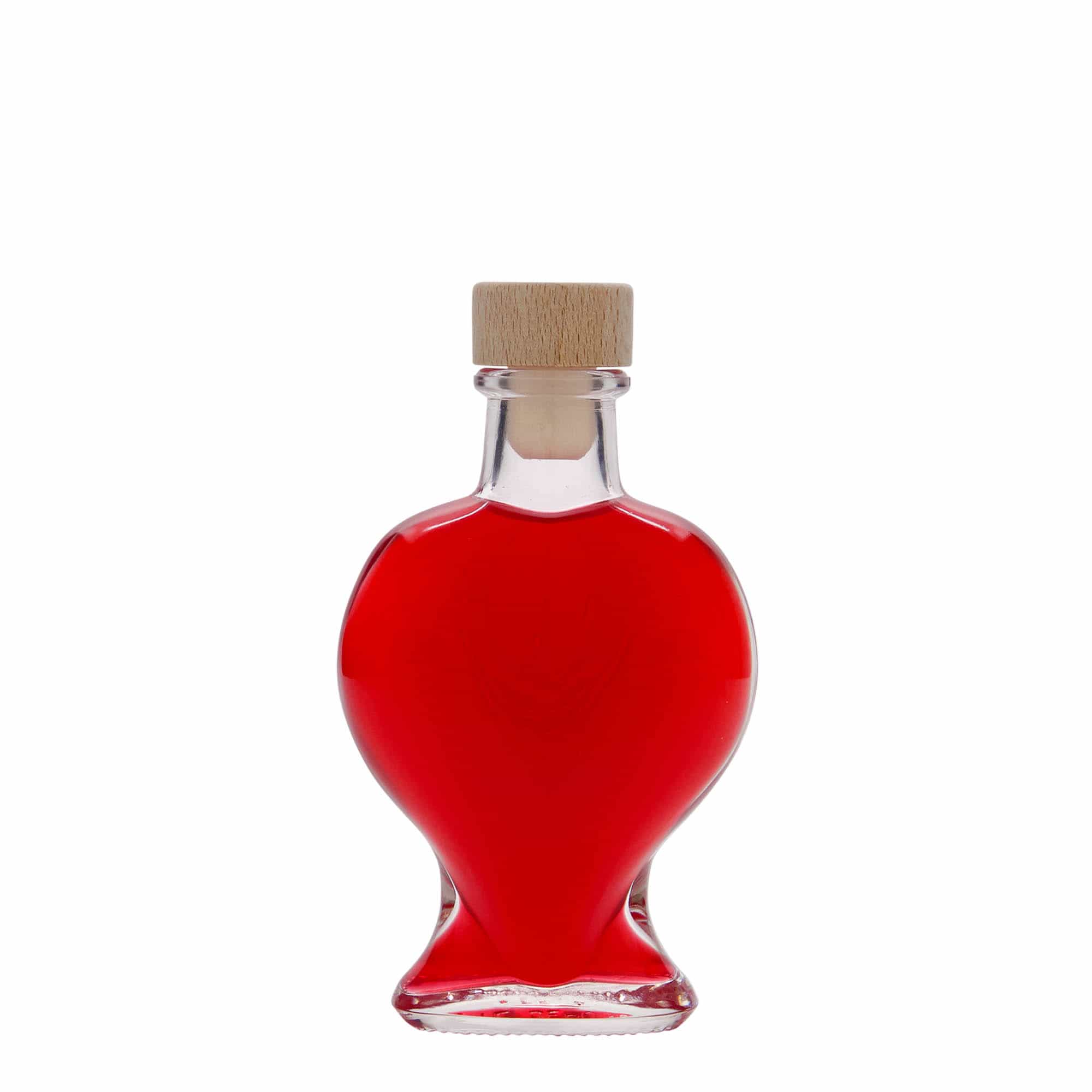 100 ml steklenica 'Srce', odprtina: zamašek