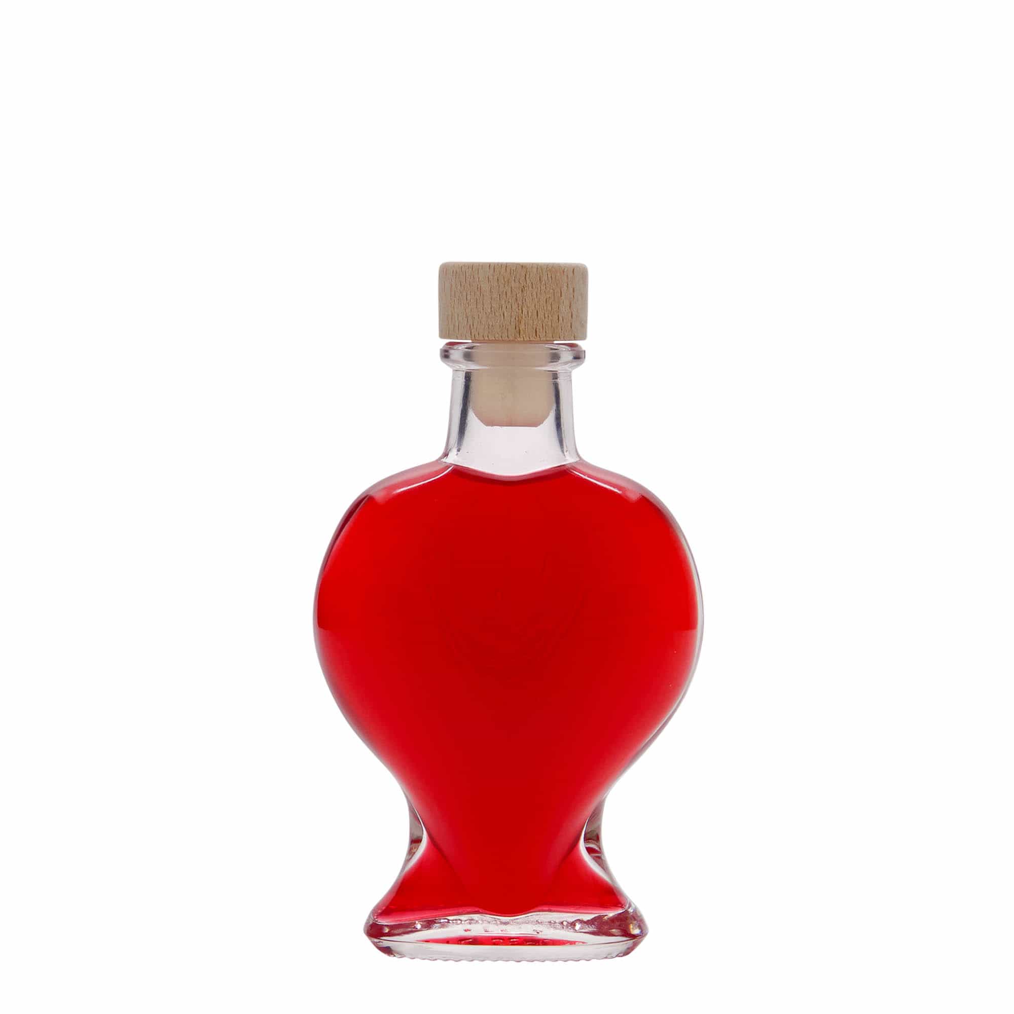 100 ml steklenica 'Srce', odprtina: zamašek