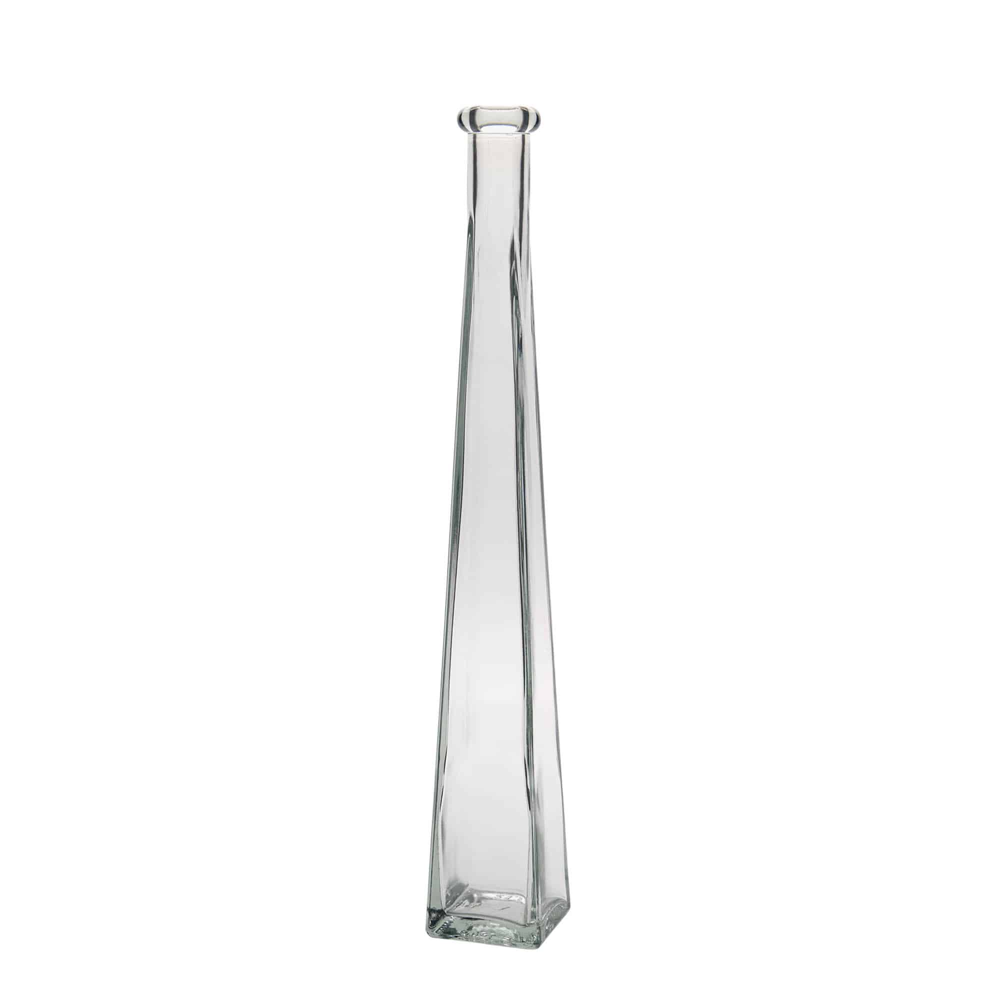 200 ml steklena steklenica »Dama Quadrato«, kvadratna, ustje: pluta