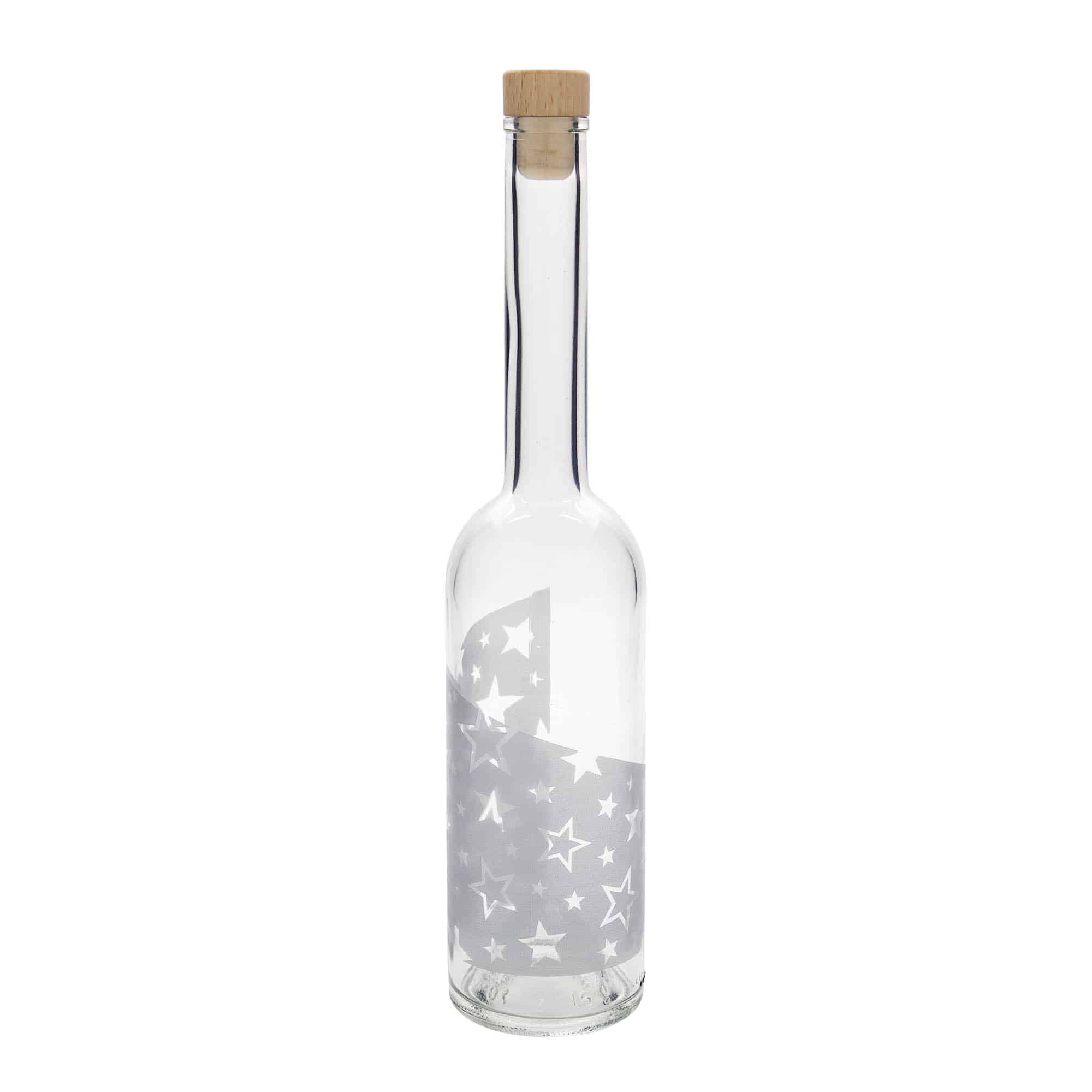 500 ml steklenica 'Opera', motiv: srebrne zvezde, odprtina: pluta 500 ml steklenica 'Opera', motiv: srebrne zvezde, odprtina: pluta
