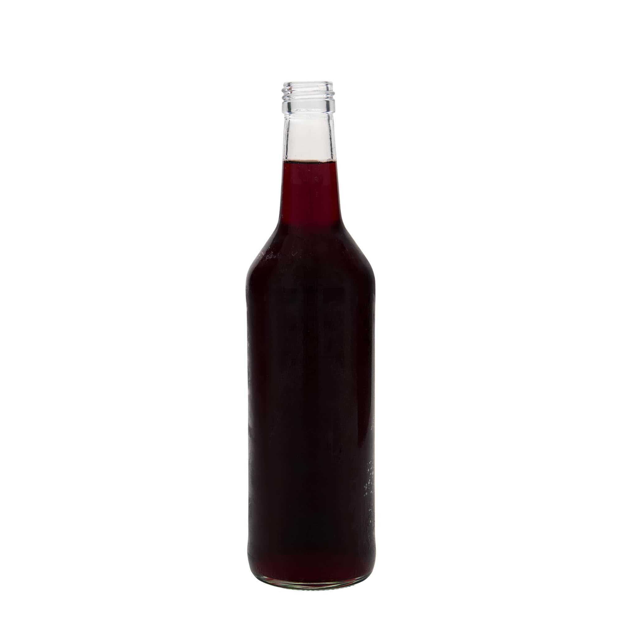 500 ml steklena steklenica z ravnim vratom, odprtina: PP 28