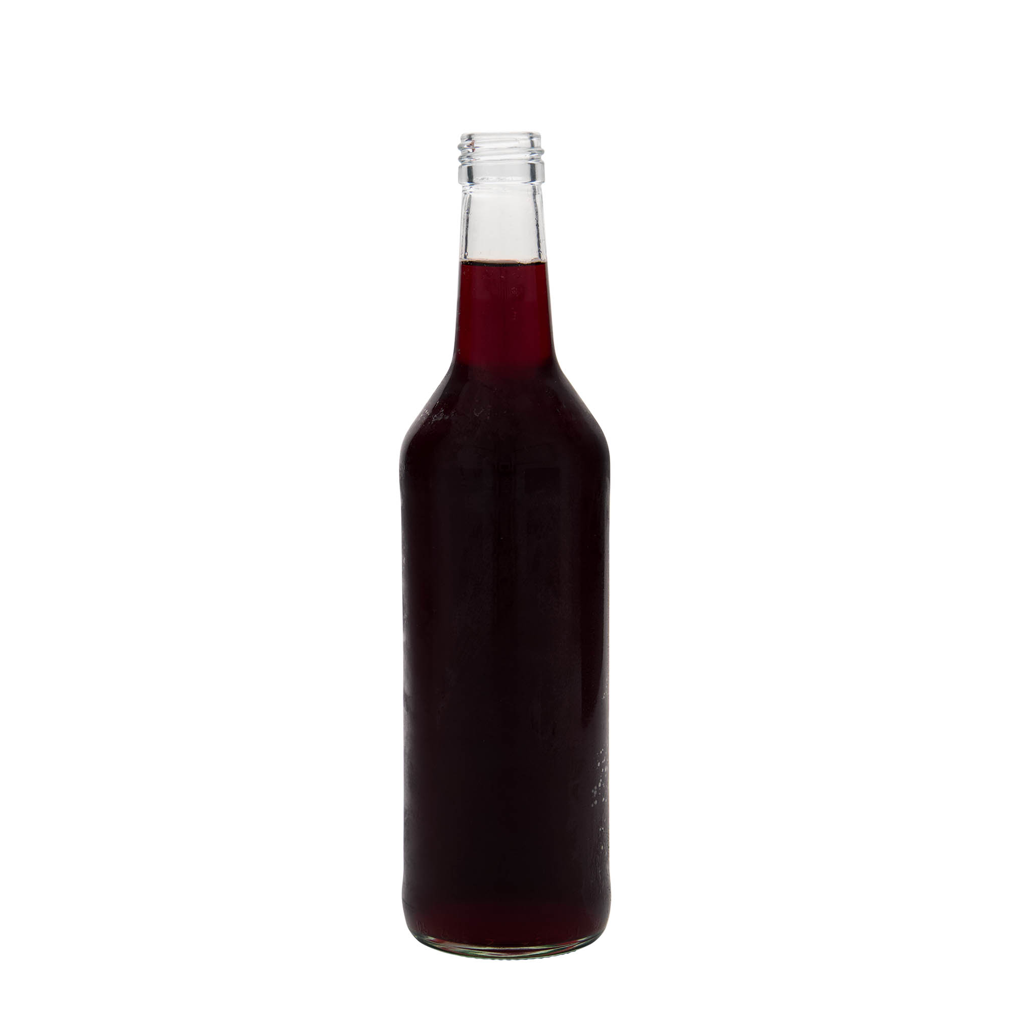 500 ml steklena steklenica z ravnim vratom, odprtina: PP 28