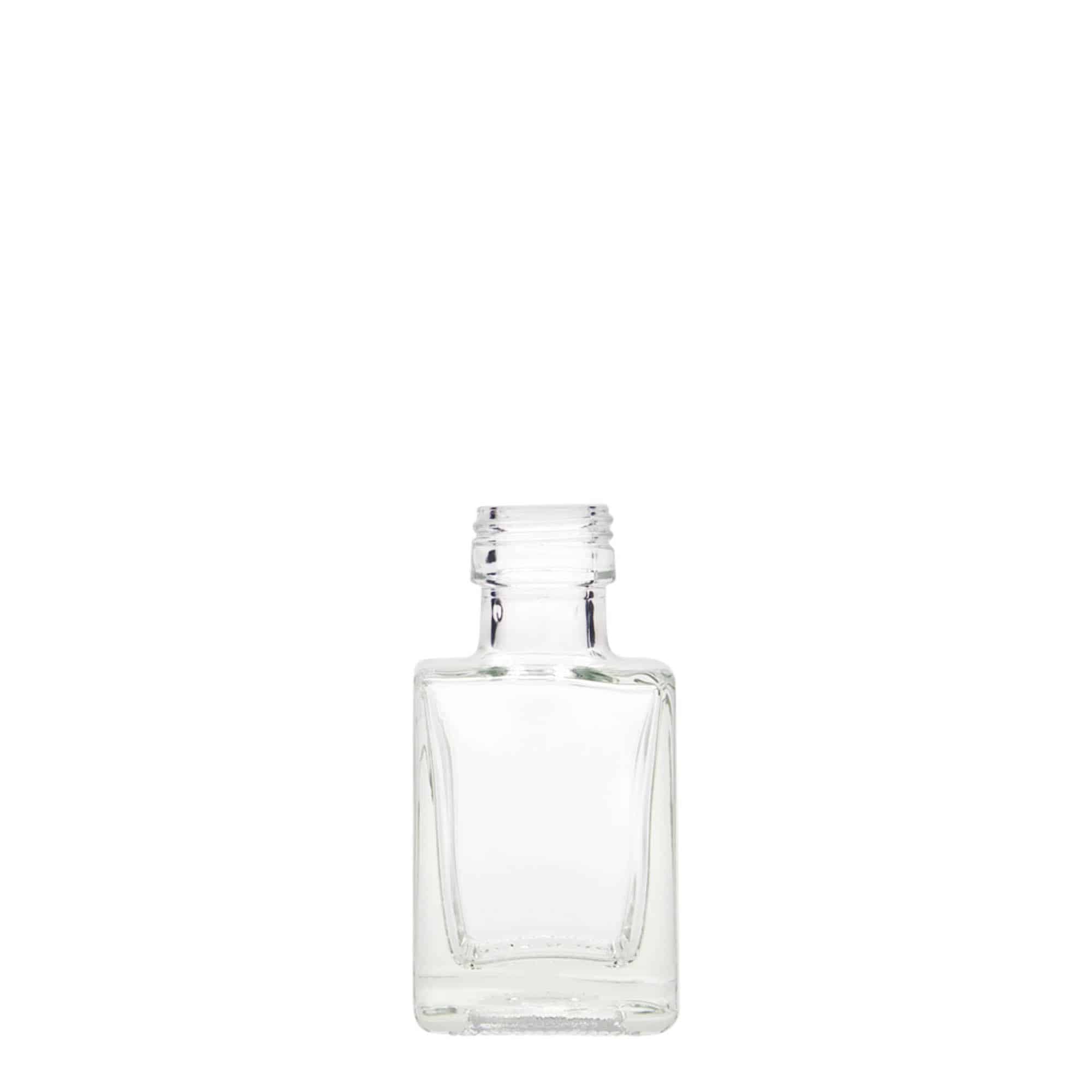 50 ml steklena steklenica »Cube«, kvadratna, ustje: PP 24 50 ml steklena steklenica »Cube«, kvadratna, ustje: PP 24