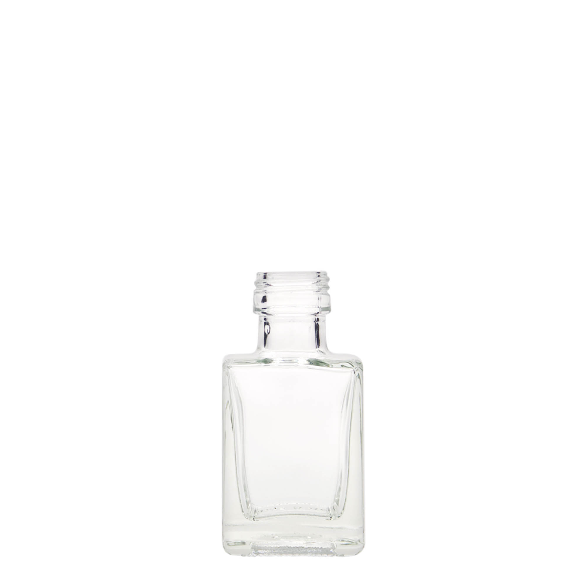 50 ml steklenička iz stekla 'Cube', kvadratna, odprtina: PP 24 50 ml steklenička iz stekla 'Cube', kvadratna, odprtina: PP 24