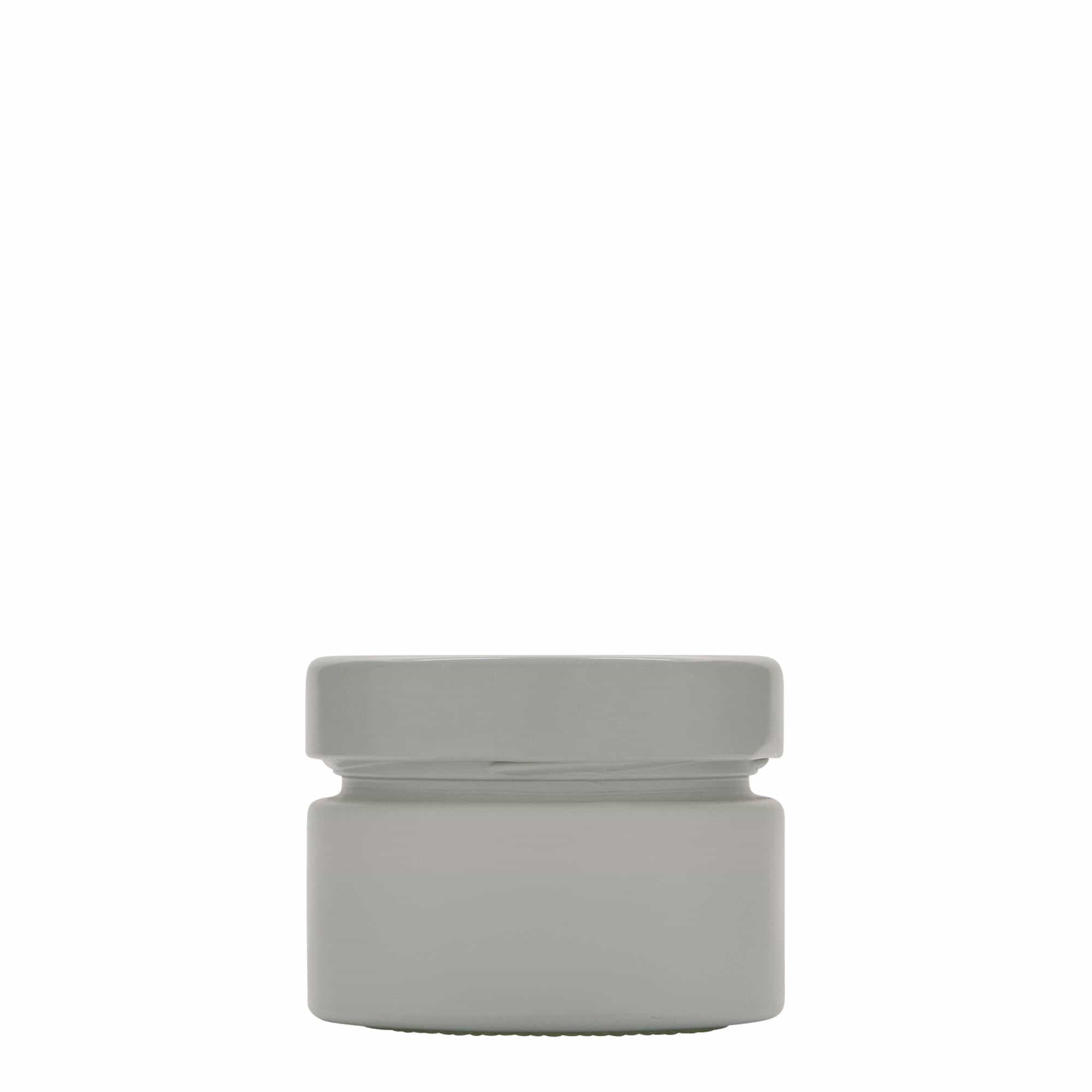 130 ml okrogla steklenica 'Aurora', bela, odprtina: Deep-Twist-Off (DTO 66)