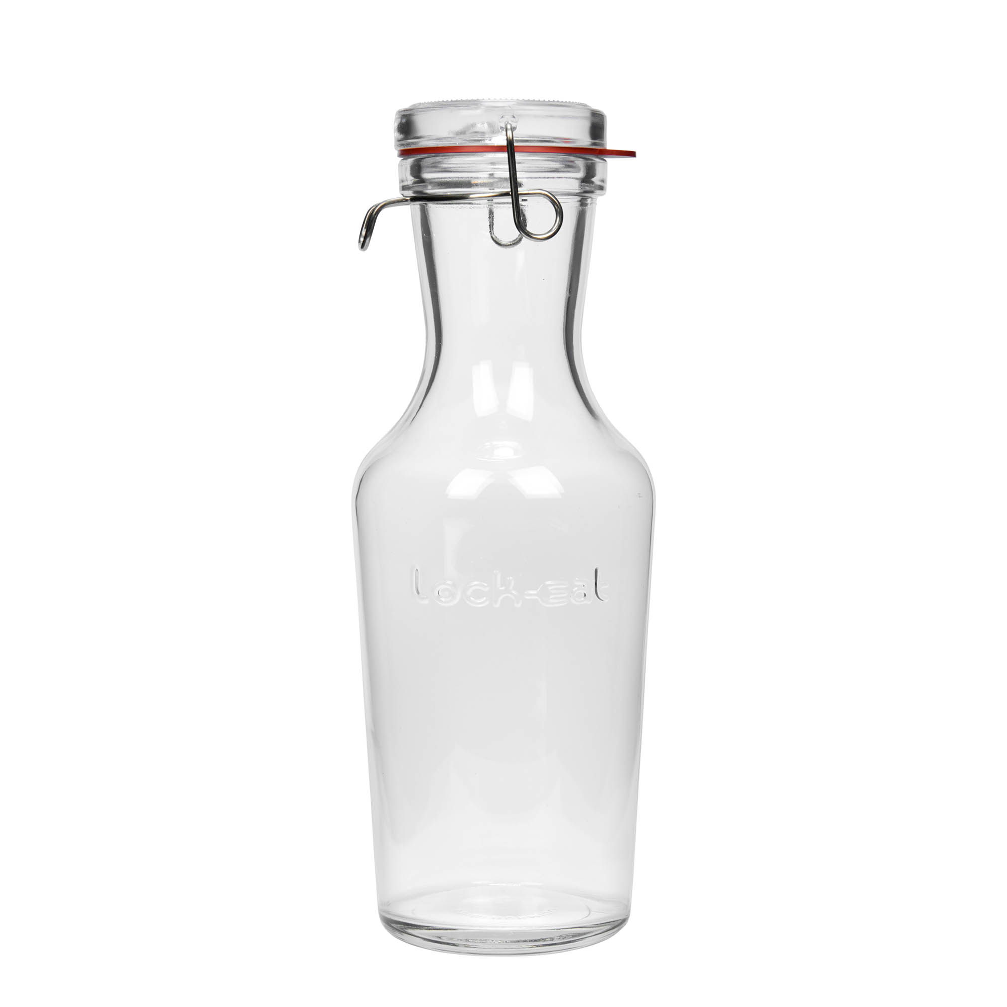 1.000 ml steklena karafa 'Lock-Eat', odprtina: zapirala s kovinskim sponkam