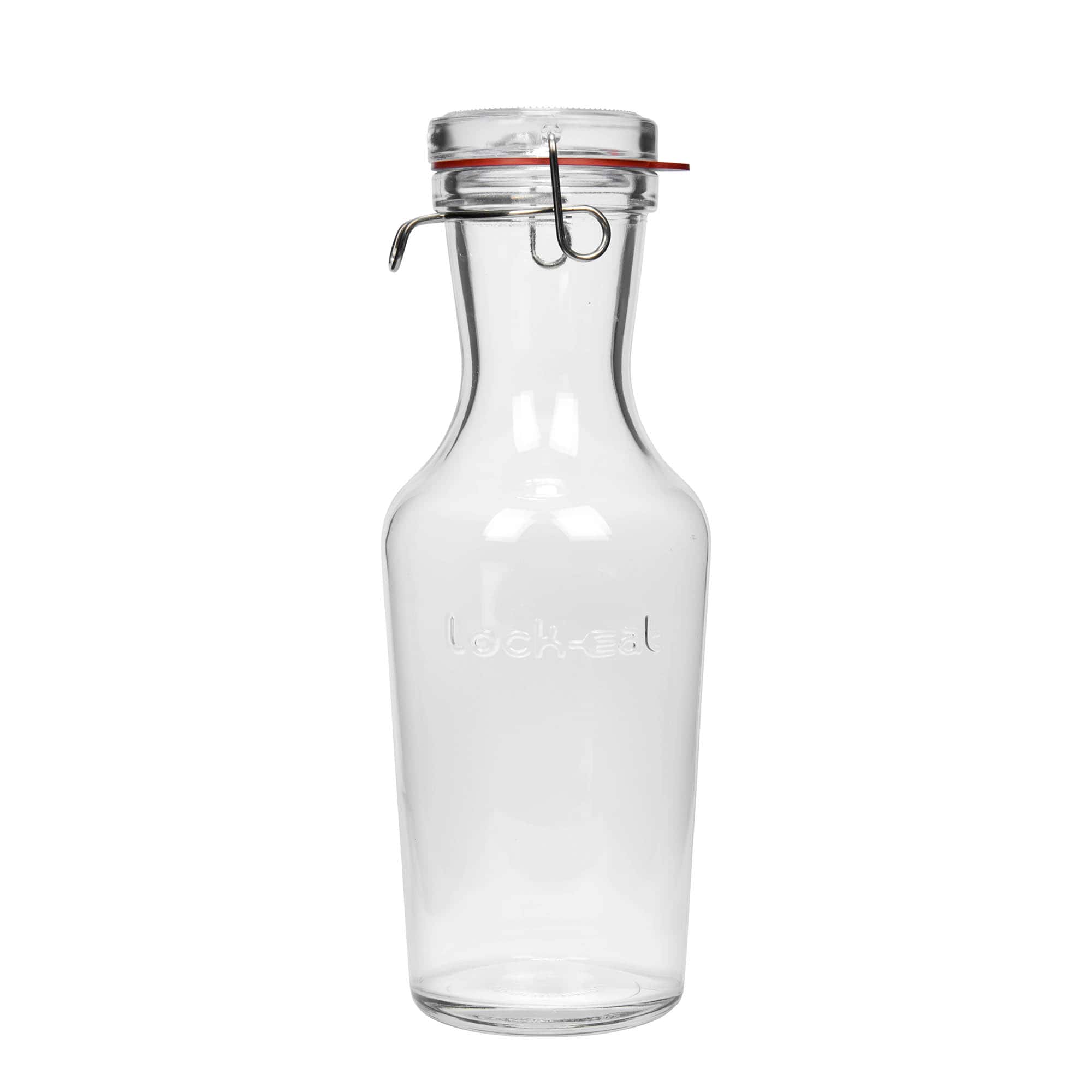 1.000 ml steklena karafa 'Lock-Eat', odprtina: zapirala s kovinskim sponkam