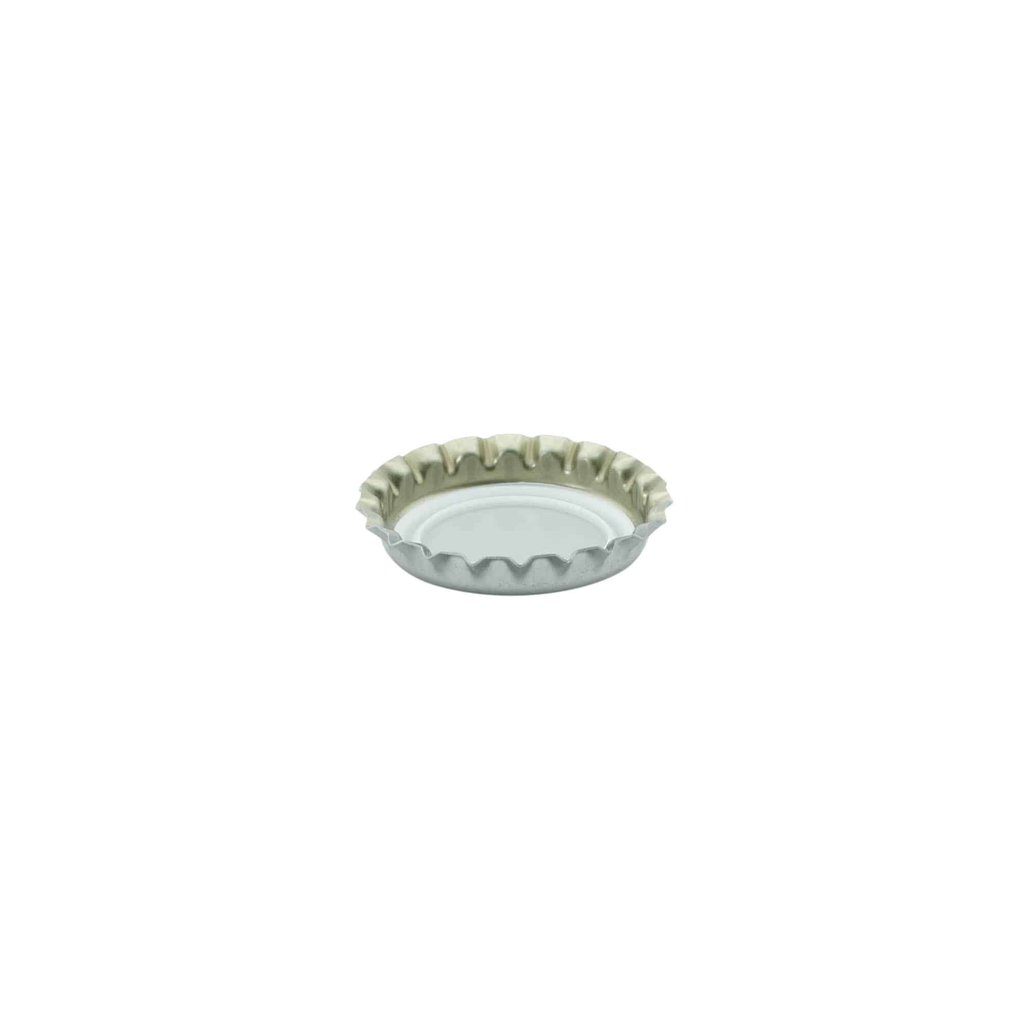 Kronski zamašek 26 mm, kovina, srebrna Kronski zamašek 26 mm, kovina, srebrna