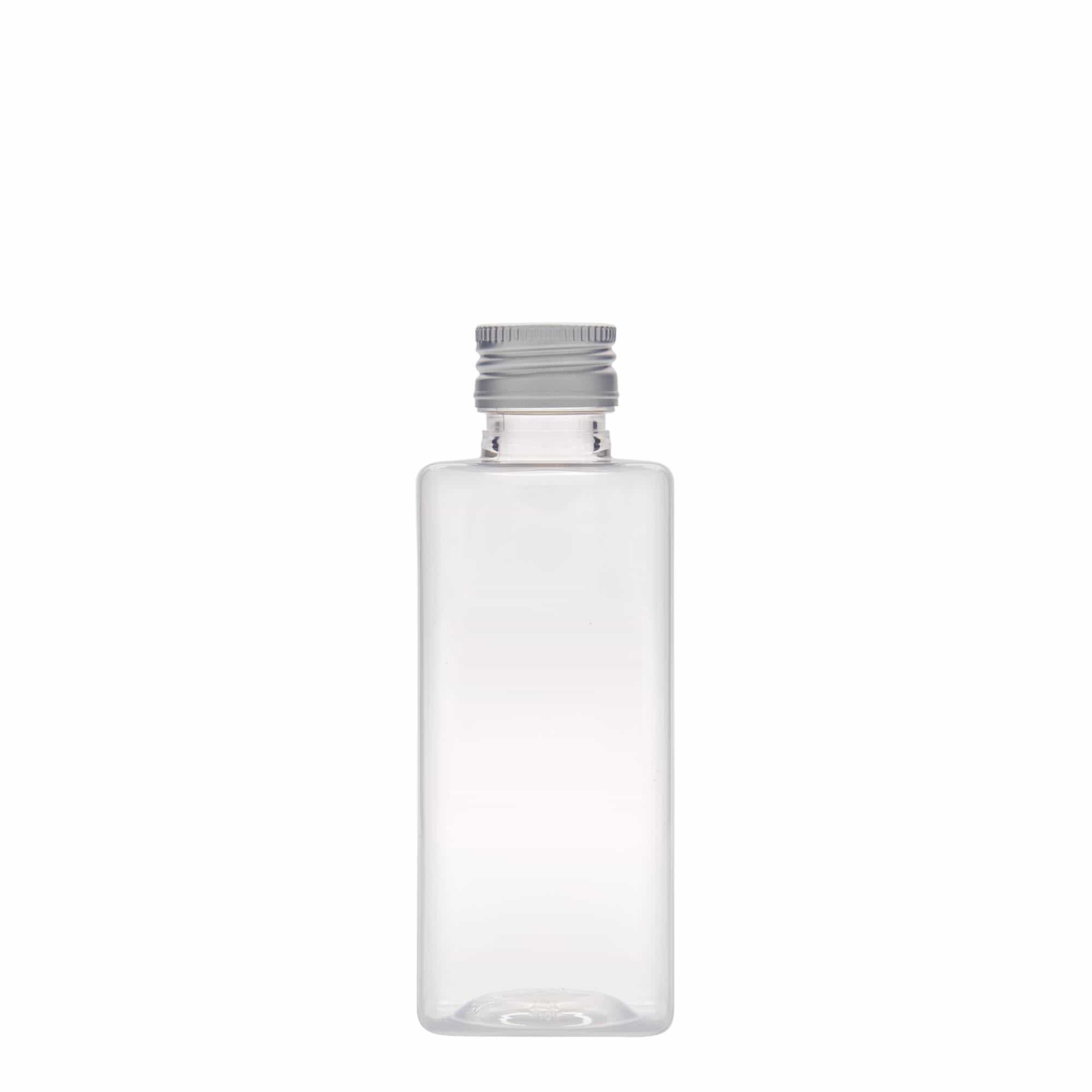 250 ml PET-flaska 'Karl', kvadratna, plastika, odprtina: PP 28