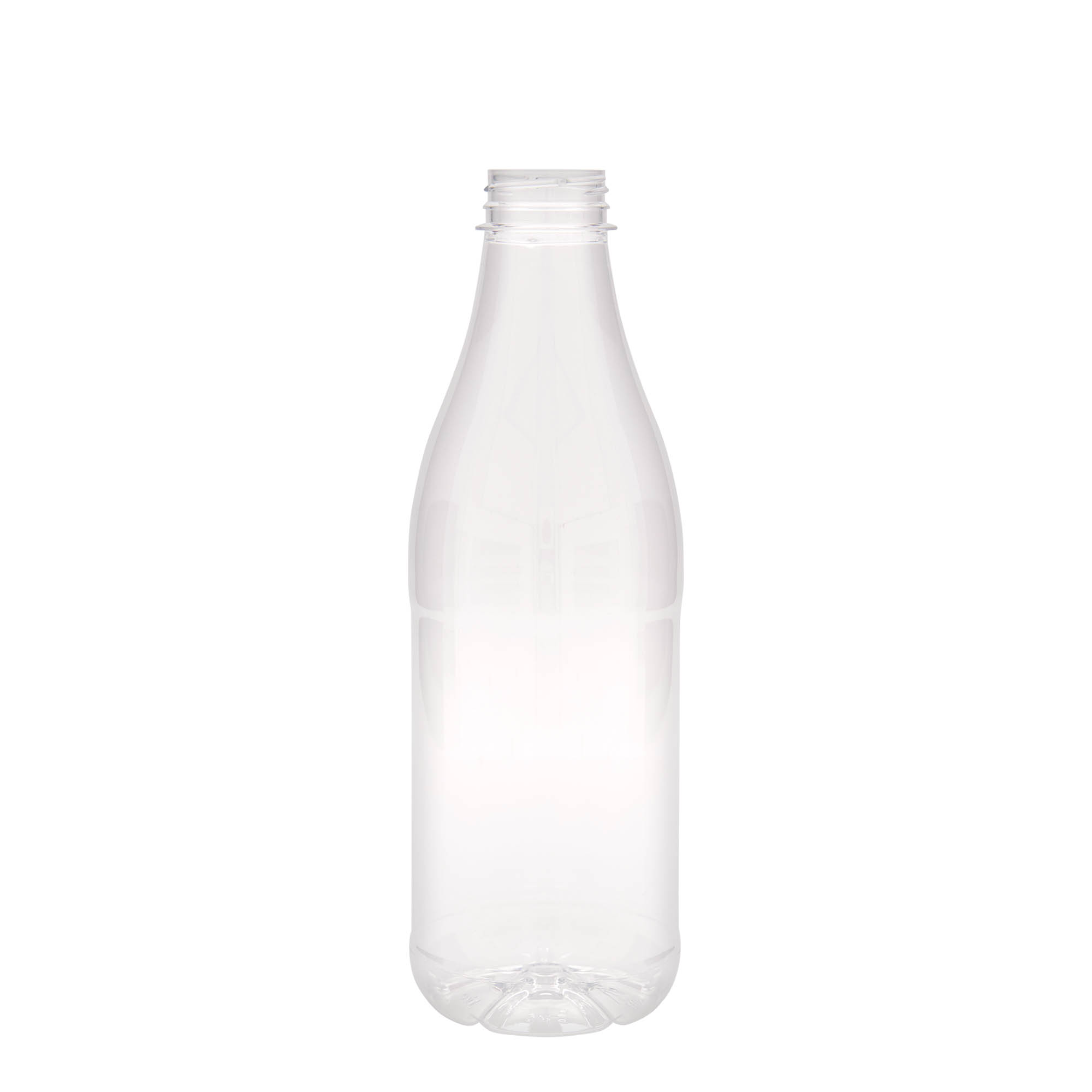 1.000 ml PET-flaska 'Mleko in sok', plastika, odprtina: 38 mm