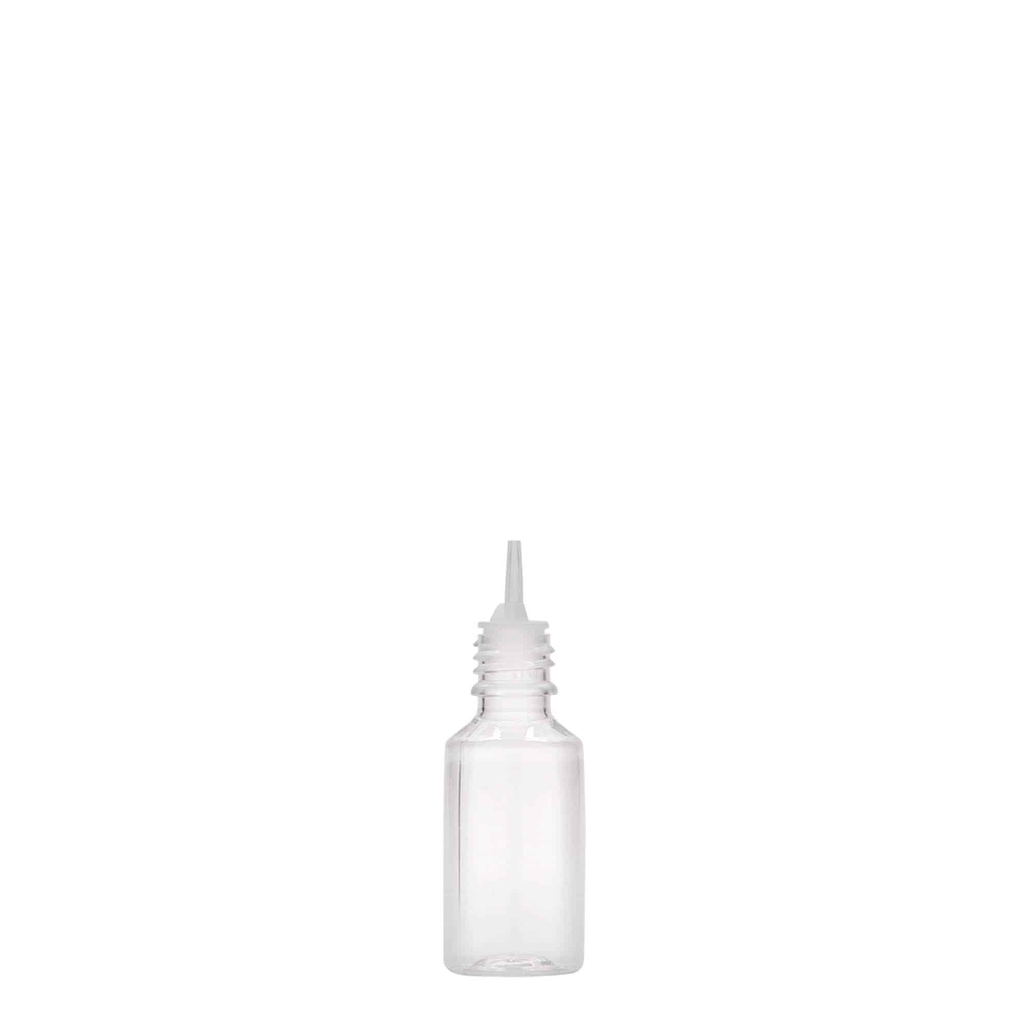 10 ml steklenica iz plastike PET »E-Liquid«, originalno varovalo in zaščita pred otroki, plastika, ustje: navojni zamašek