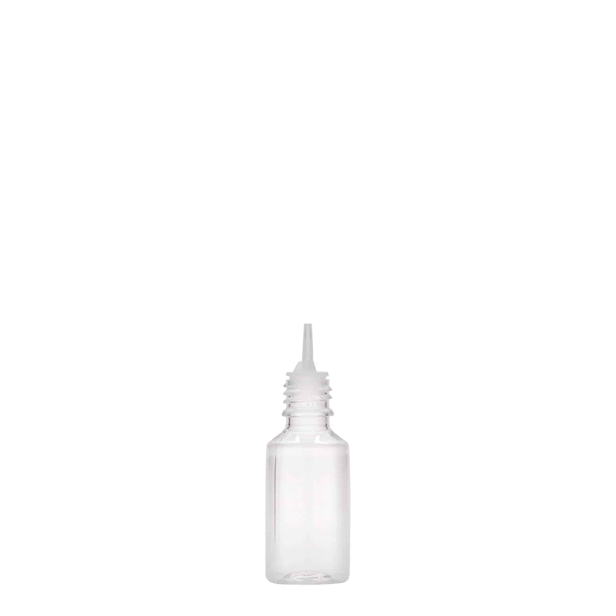 10 ml PET-flaska 'E-Liquid' z varnostjo kakovosti in zaščito pred otroki, plastika, odprtina: navojni pokrov