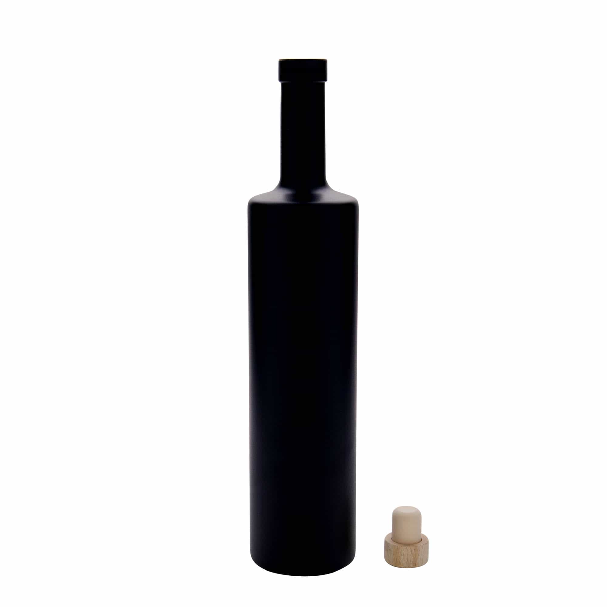 700 ml steklenica 'Centurio', črna, odprtina: zamašek