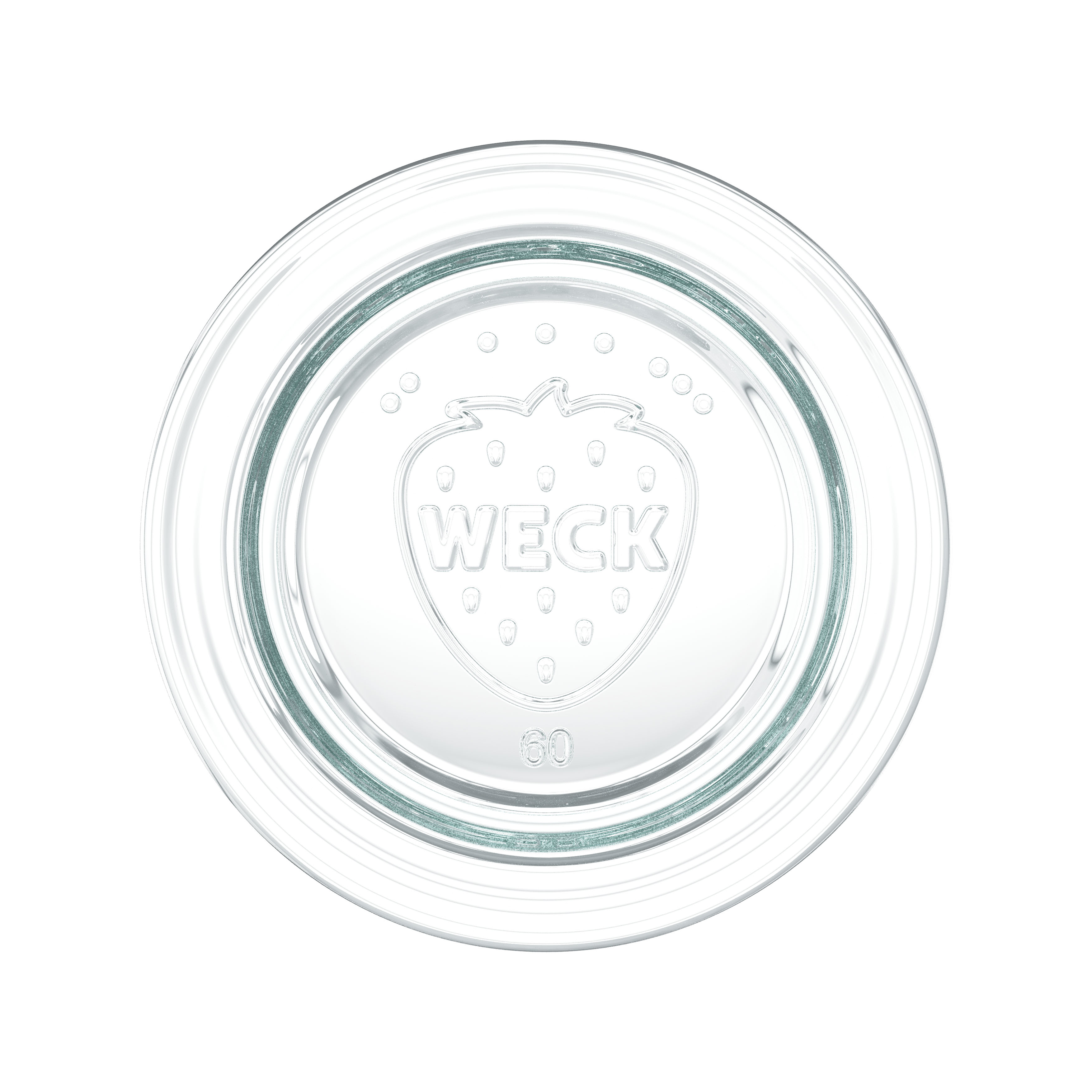 6x 600 ml WECK-cilindrično steklo s steklenim pokrovom RR 60