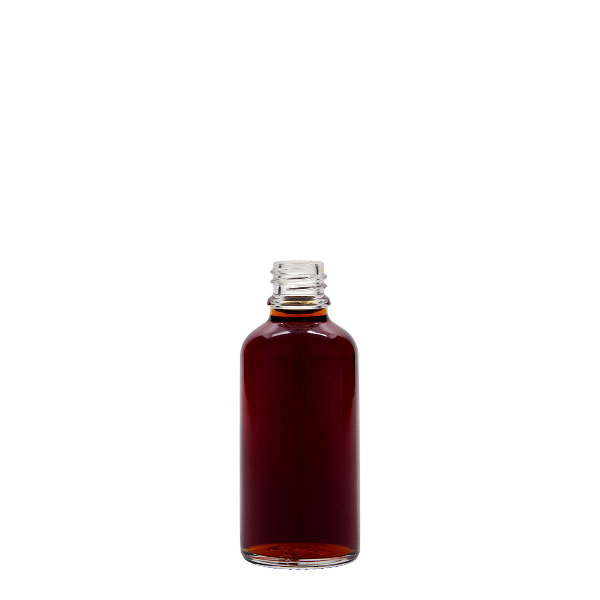 50 ml medicinska steklenička, steklo, odprtina: DIN 18