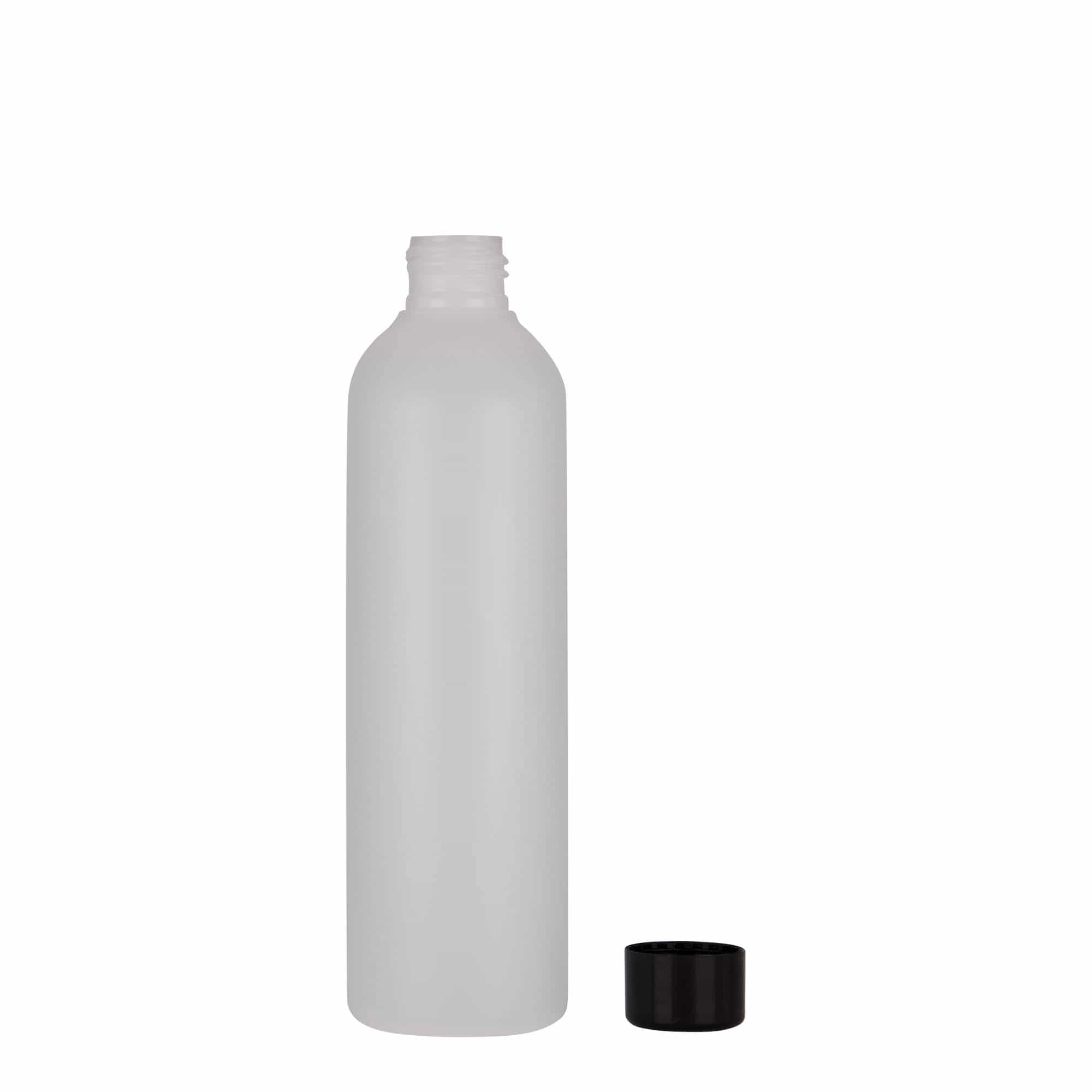 250 ml plastična steklenica »Tuffy«, HDPE, naravna, ustje: GPI 24/410