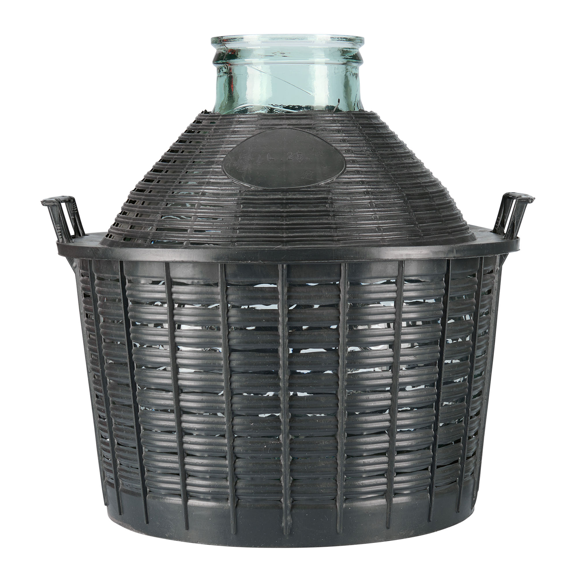 25 l balonska steklenica širokega grla, steklo, odprtina: pokrov s pritisnim robom 25 l balonska steklenica širokega grla, steklo, odprtina: pokrov s pritisnim robom