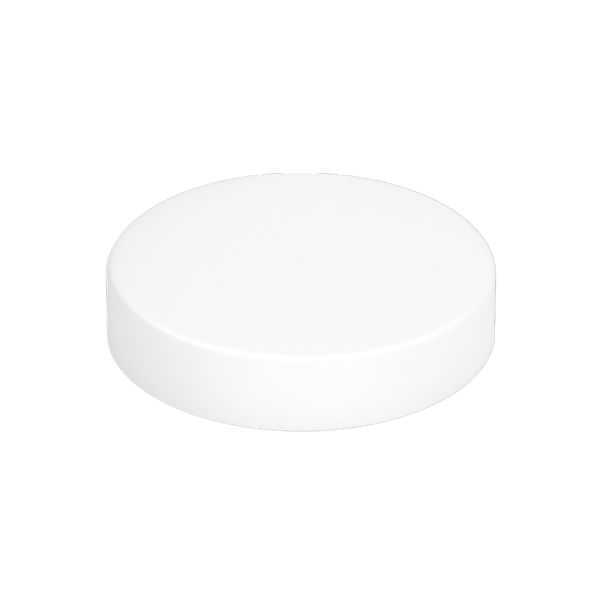 Zasuk s pokrovom za 120 ml 'Brown Line', HPM-plastika, bela