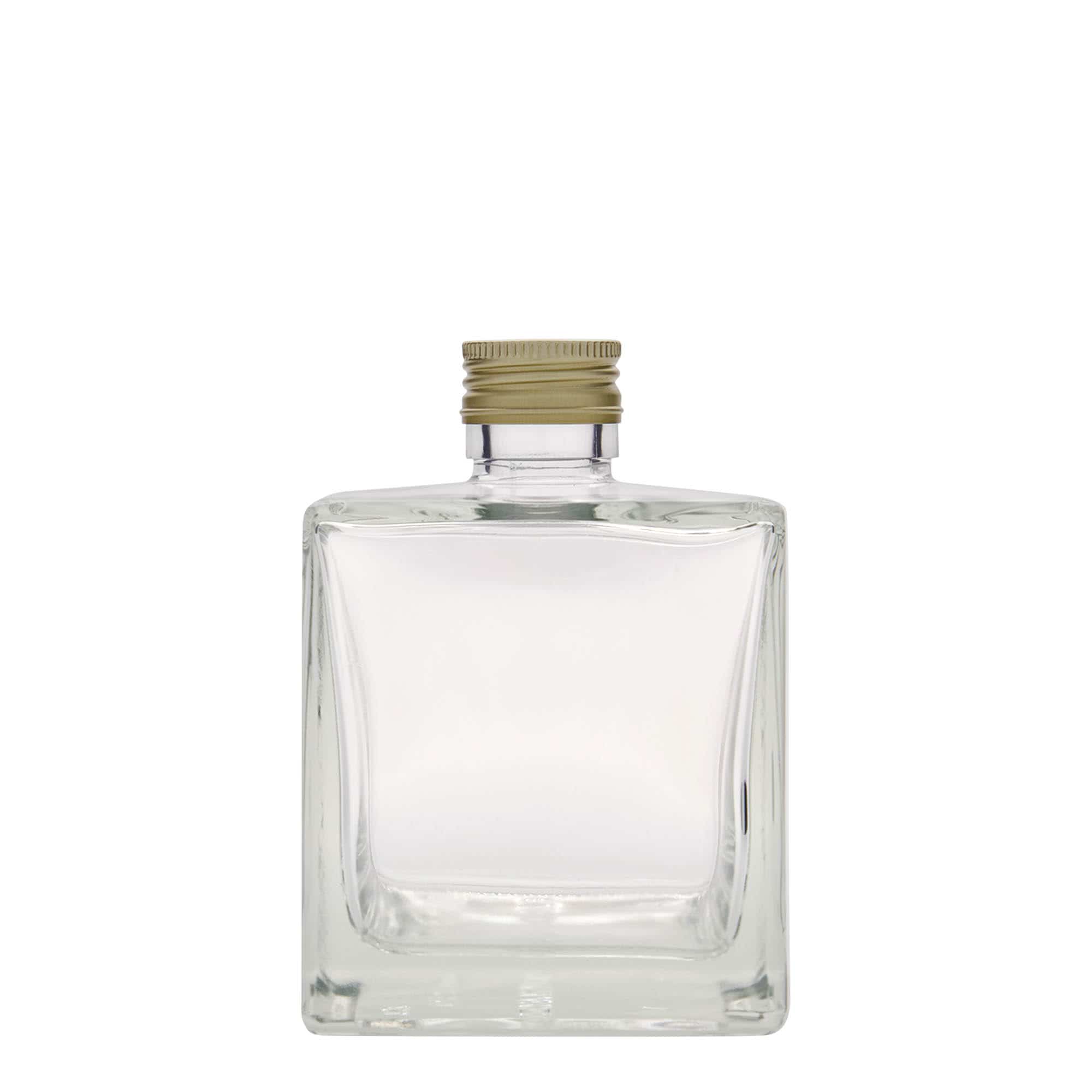 500 ml steklena steklenica »Cube«, kvadratna, ustje: PP 28