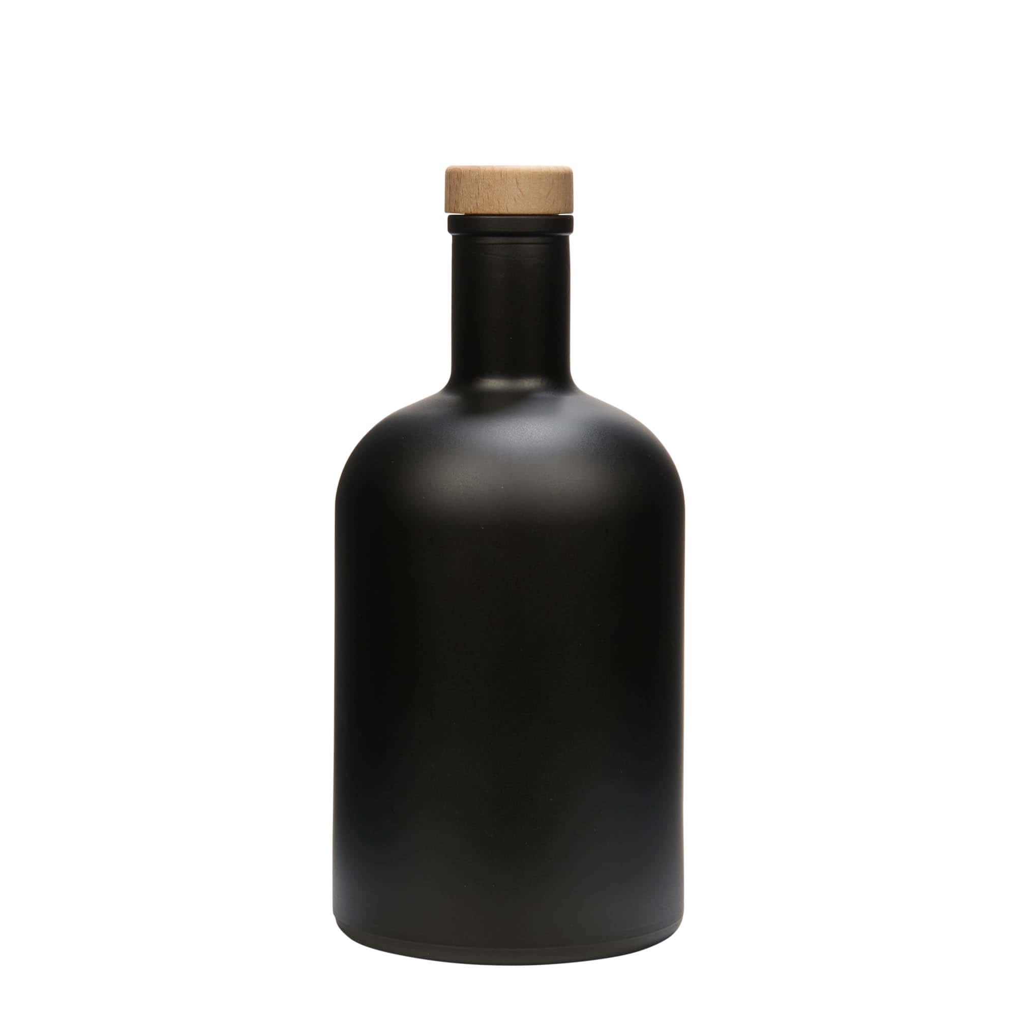 700 ml steklenica 'Gerardino', črna, odprtina: pluta