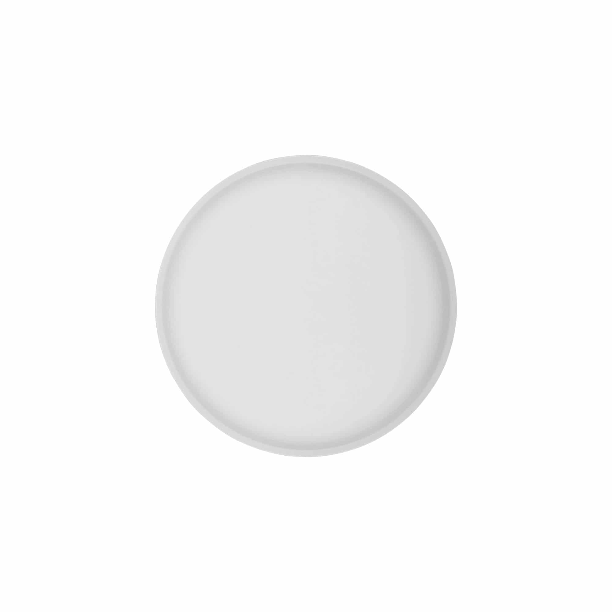 Navojni zamašek »Clear/Platin Edition«, plastika PP, bela, za ustje: 70/2P
