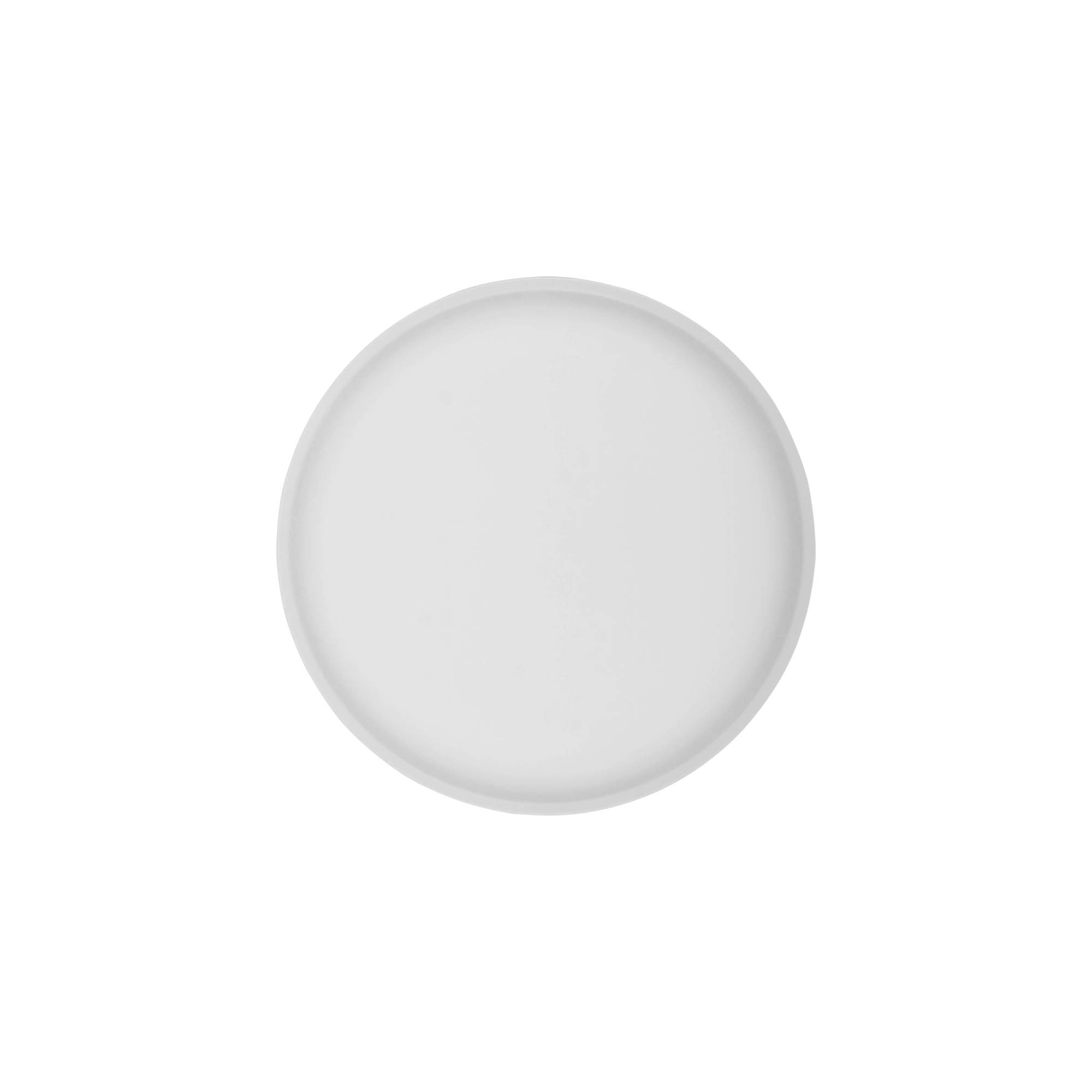 Zaskočni pokrovček 'Clear/Platin Edition', PP-plastika, bel, za odprtino: 70/2P