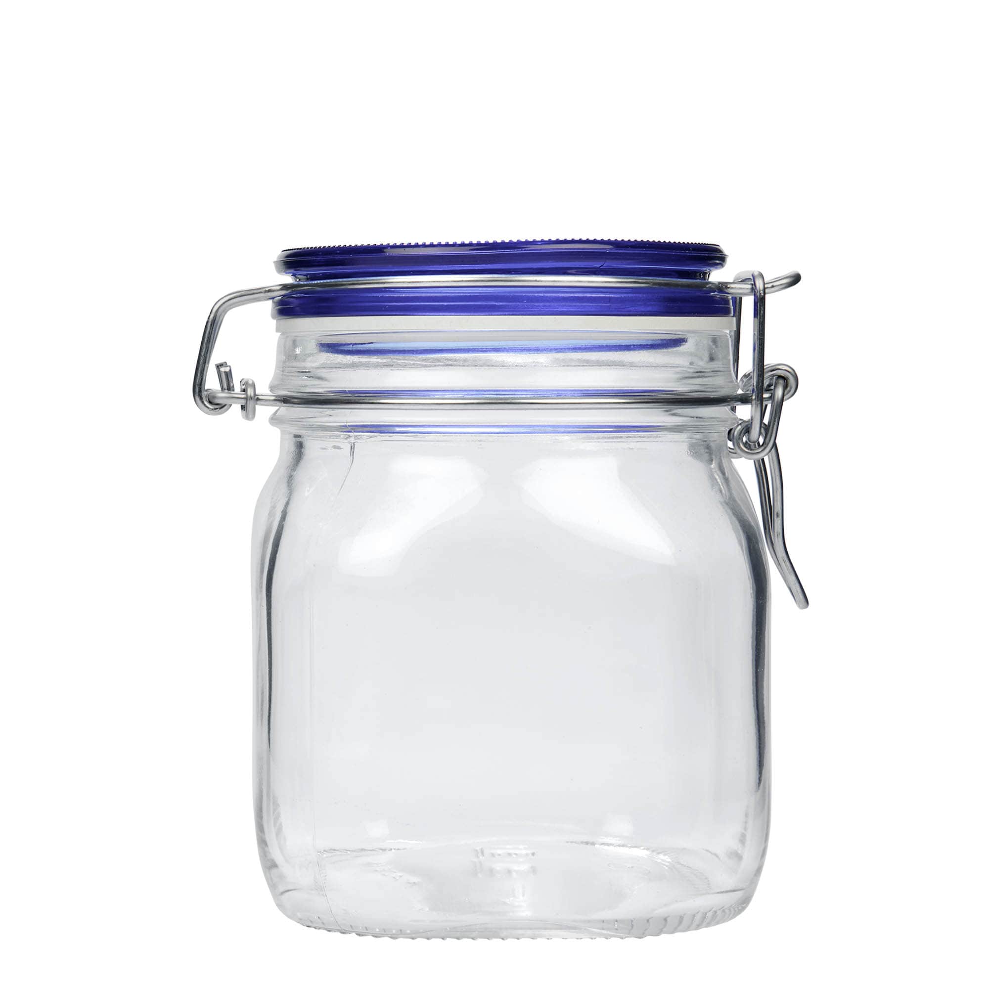 750 ml kozarec s patentom »Fido« Blue Top, kvadratni, ustje: zamašek s tesnilom s patentom 750 ml kozarec s patentom »Fido« Blue Top, kvadratni, ustje: zamašek s tesnilom s patentom