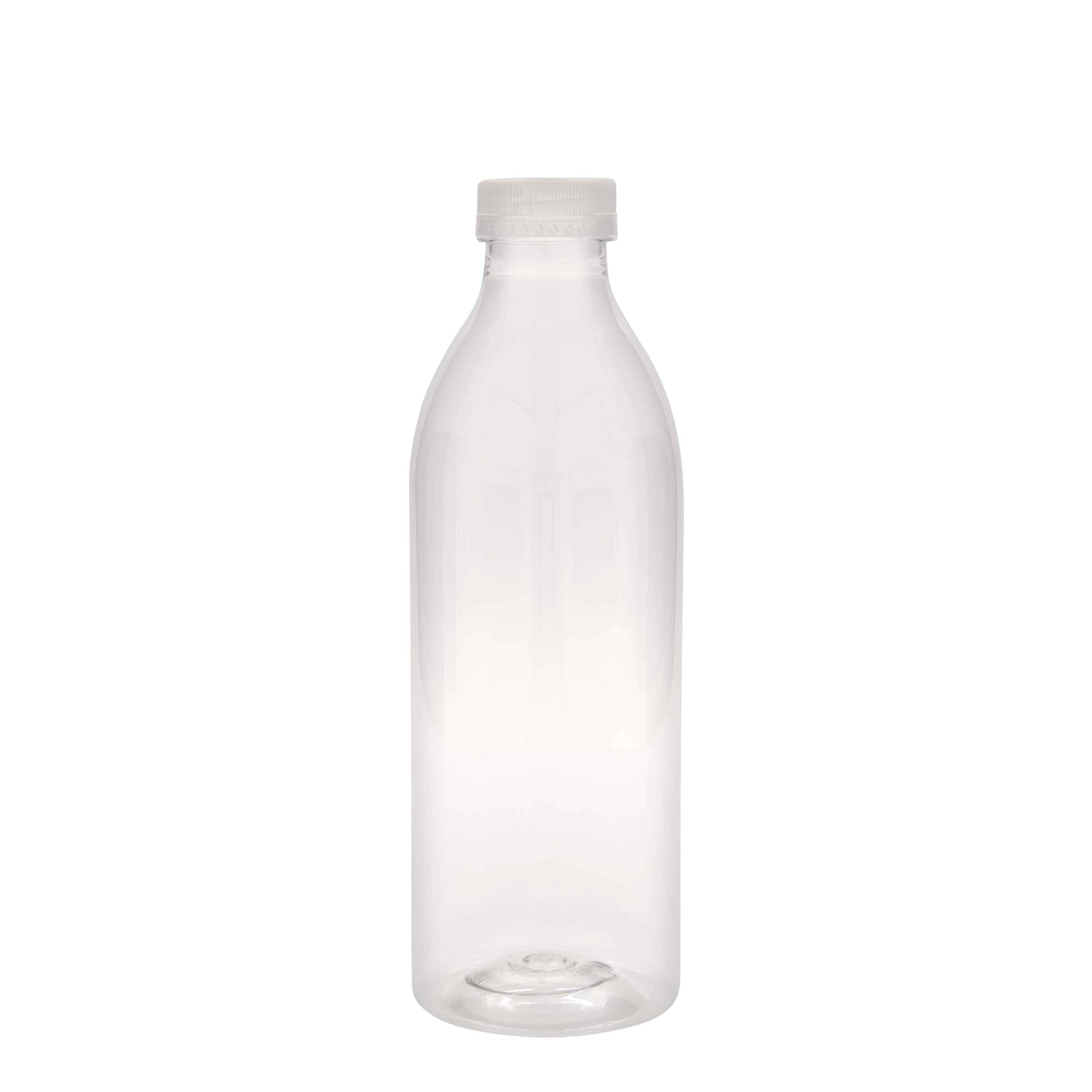 1.000 ml PET-flaska standard, plastika, odprtina: 38 mm 1.000 ml PET-flaska standard, plastika, odprtina: 38 mm
