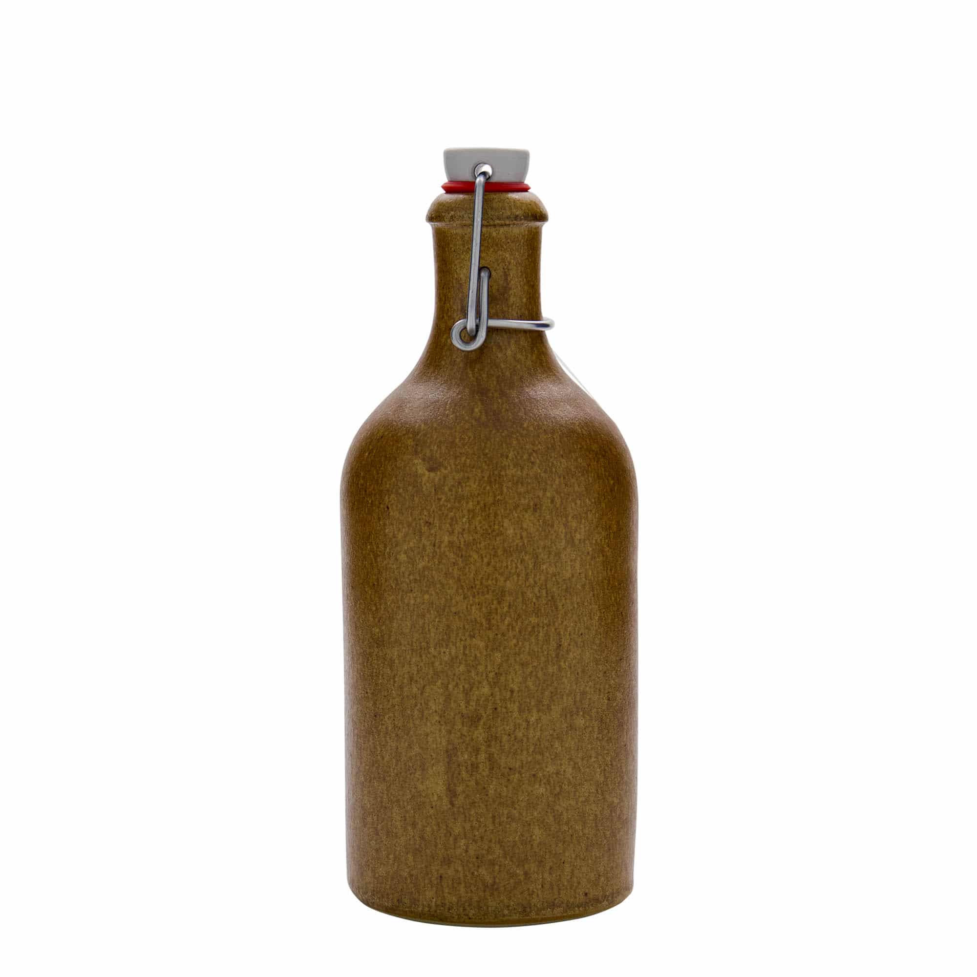 500 ml lončeni vrč, lončevina, rjavo-kristalna, motiv: zamašek s tesnilom