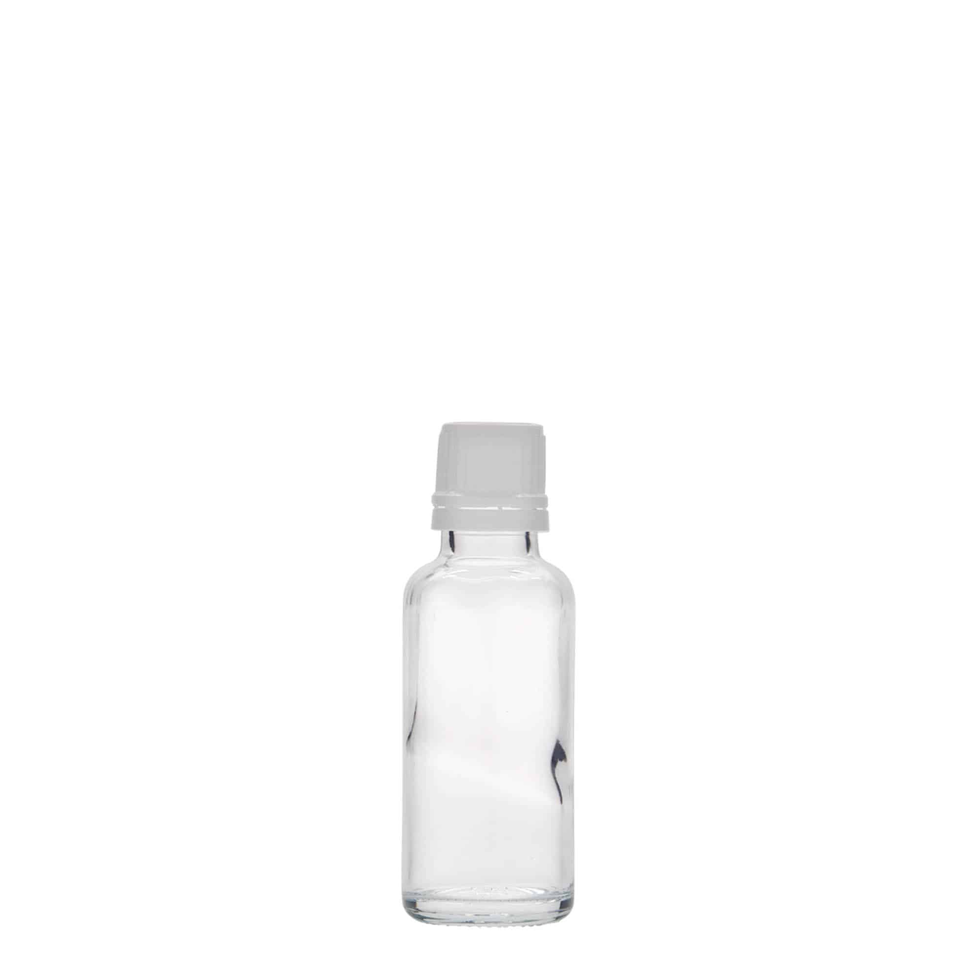 30 ml steklenica za zdravila, steklo, ustje: DIN 18