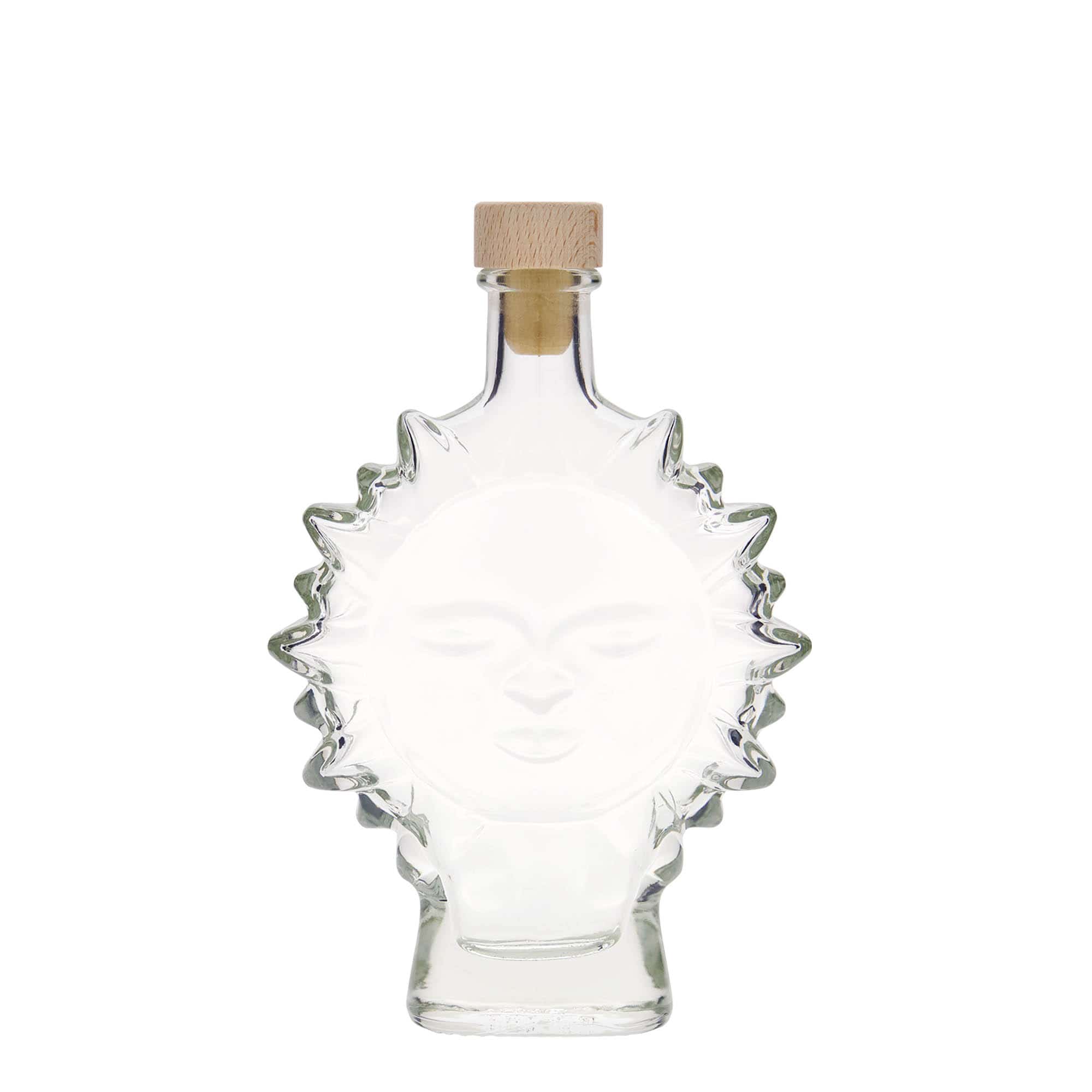 200 ml steklena steklenica »Sonce«, ustje: pluta