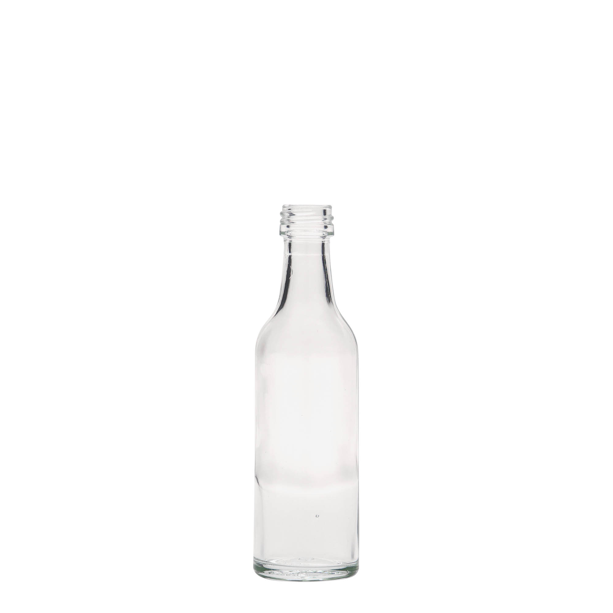 50 ml steklenička z ravnim vratom, odprtina: PP 18 50 ml steklenička z ravnim vratom, odprtina: PP 18