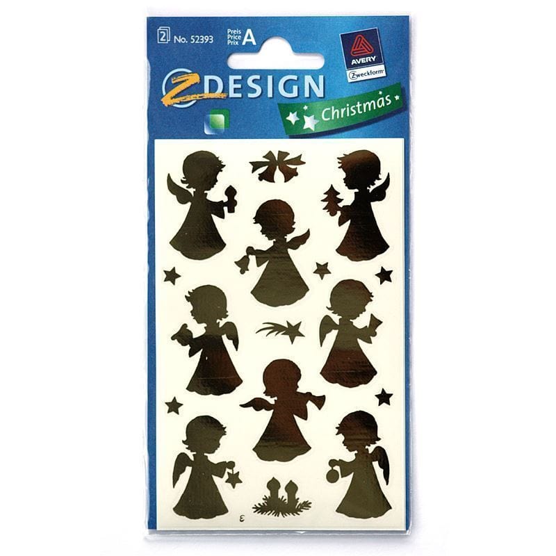 Zweckform nalepke 'Angel', papir, zlata