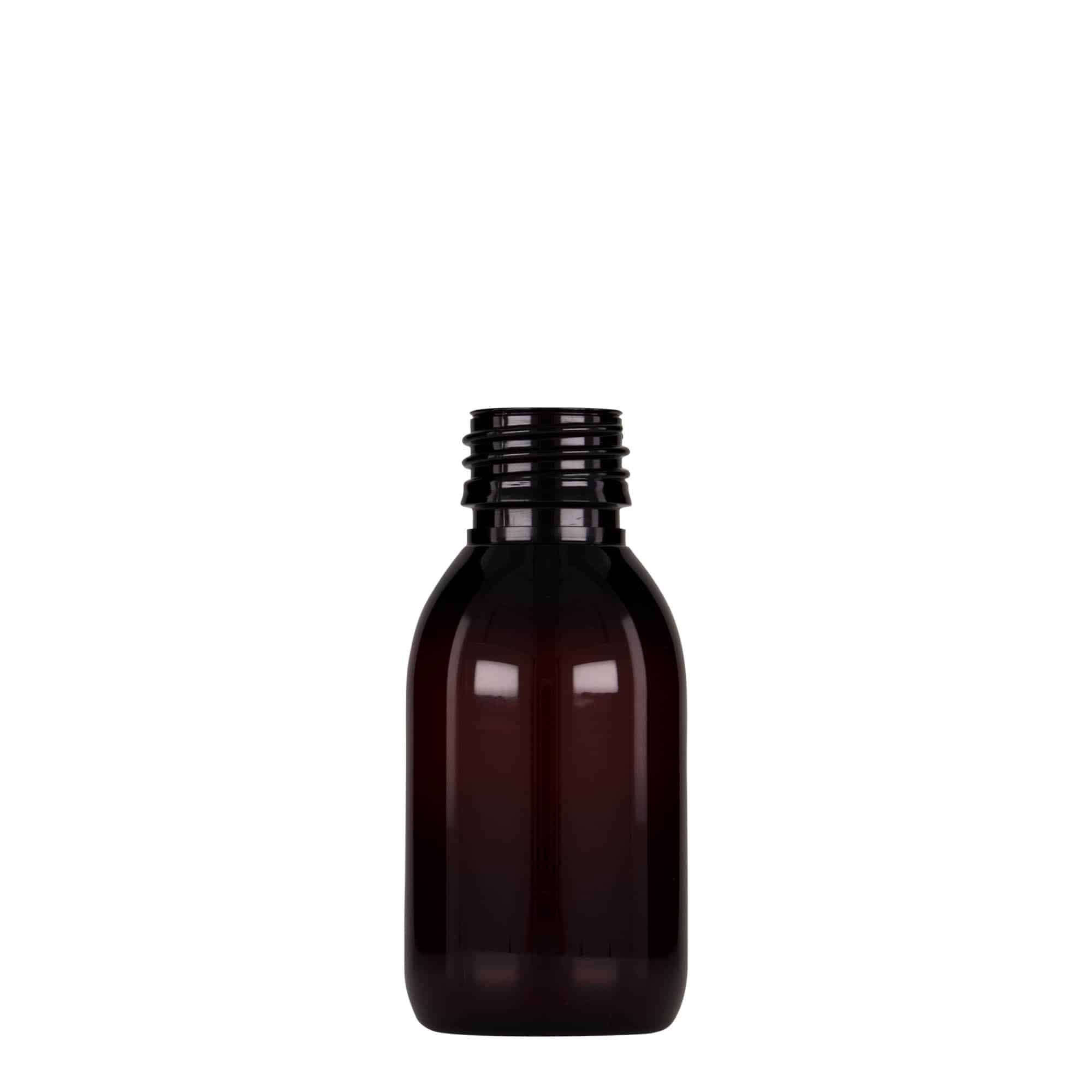 100 ml steklenica za zdravila PET, rjava, plastika, ustje: PP 28 100 ml steklenica za zdravila PET, rjava, plastika, ustje: PP 28